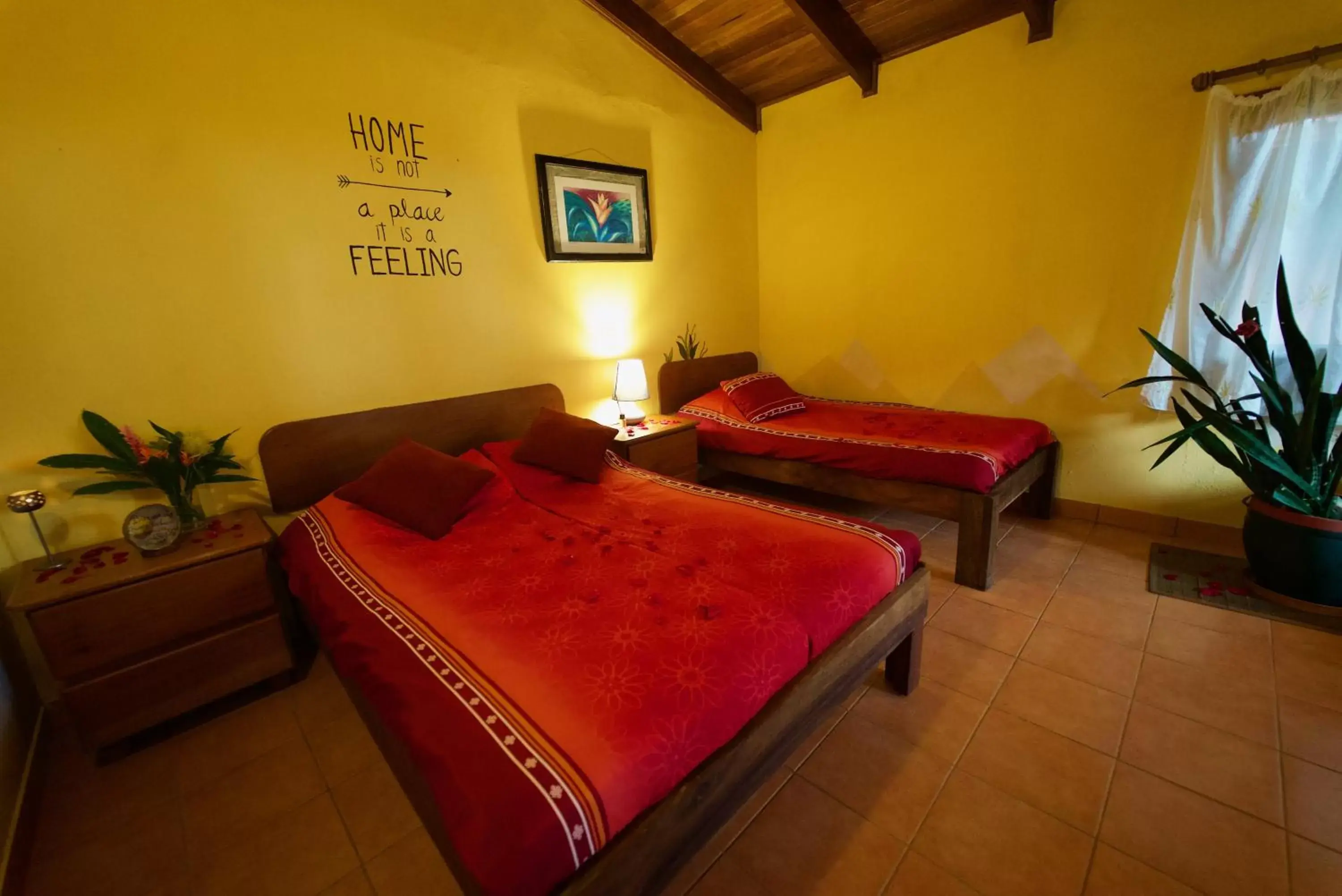 Bed in El Mirador Glamping & Apartments & Woodhouse & Swimingpool