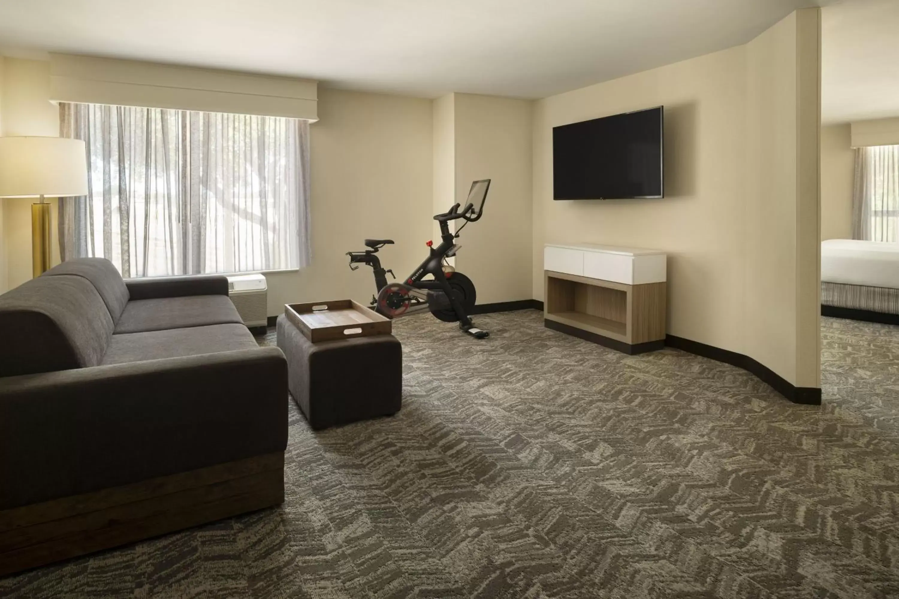 Photo of the whole room, TV/Entertainment Center in SpringHill Suites Fort Worth University