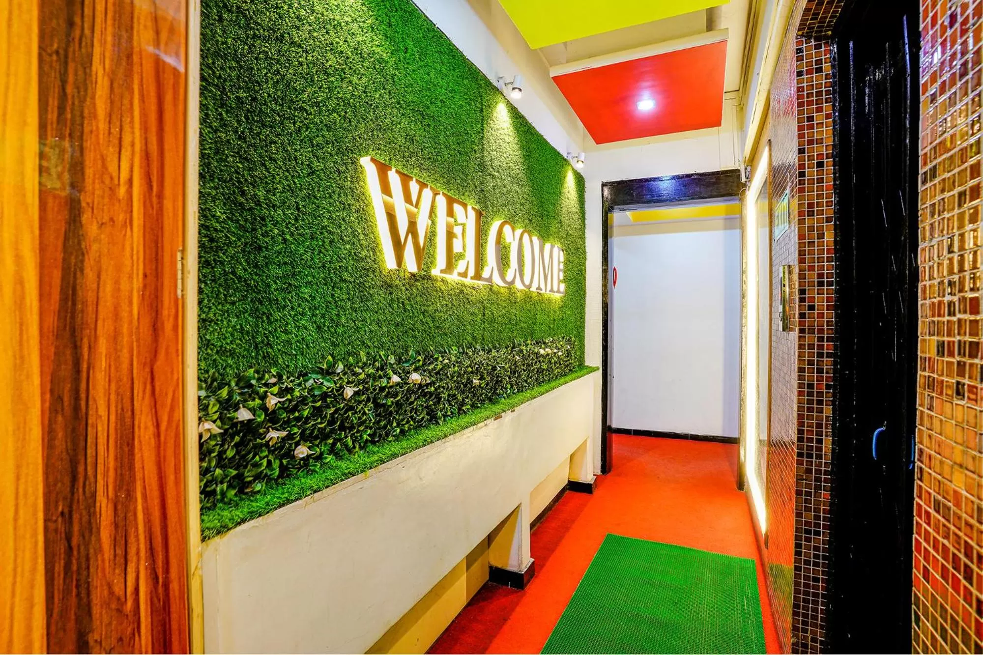 Lobby or reception in FabHotel Sai Chatra