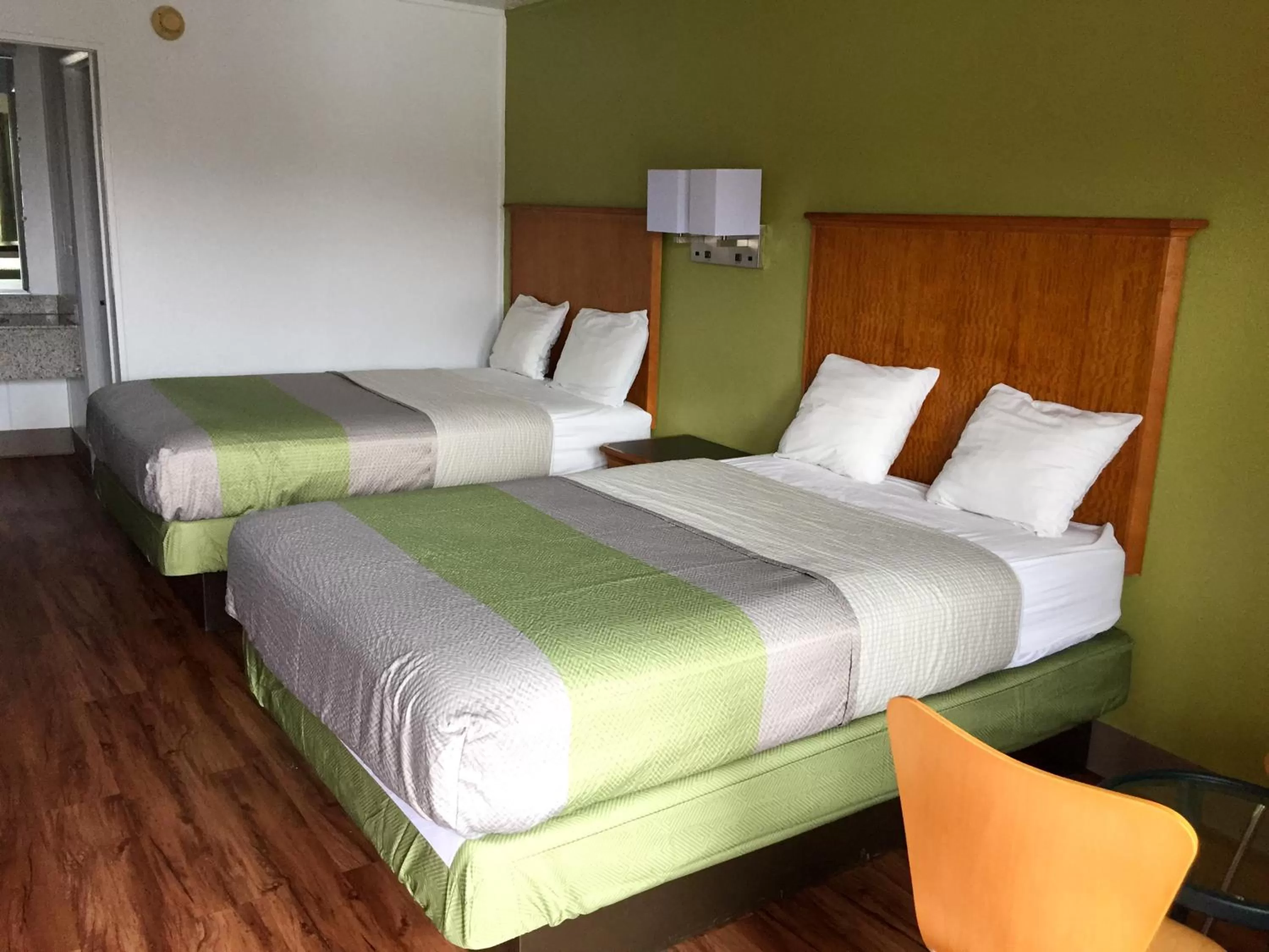 Bed in Motel 6-Parkersburg, WV