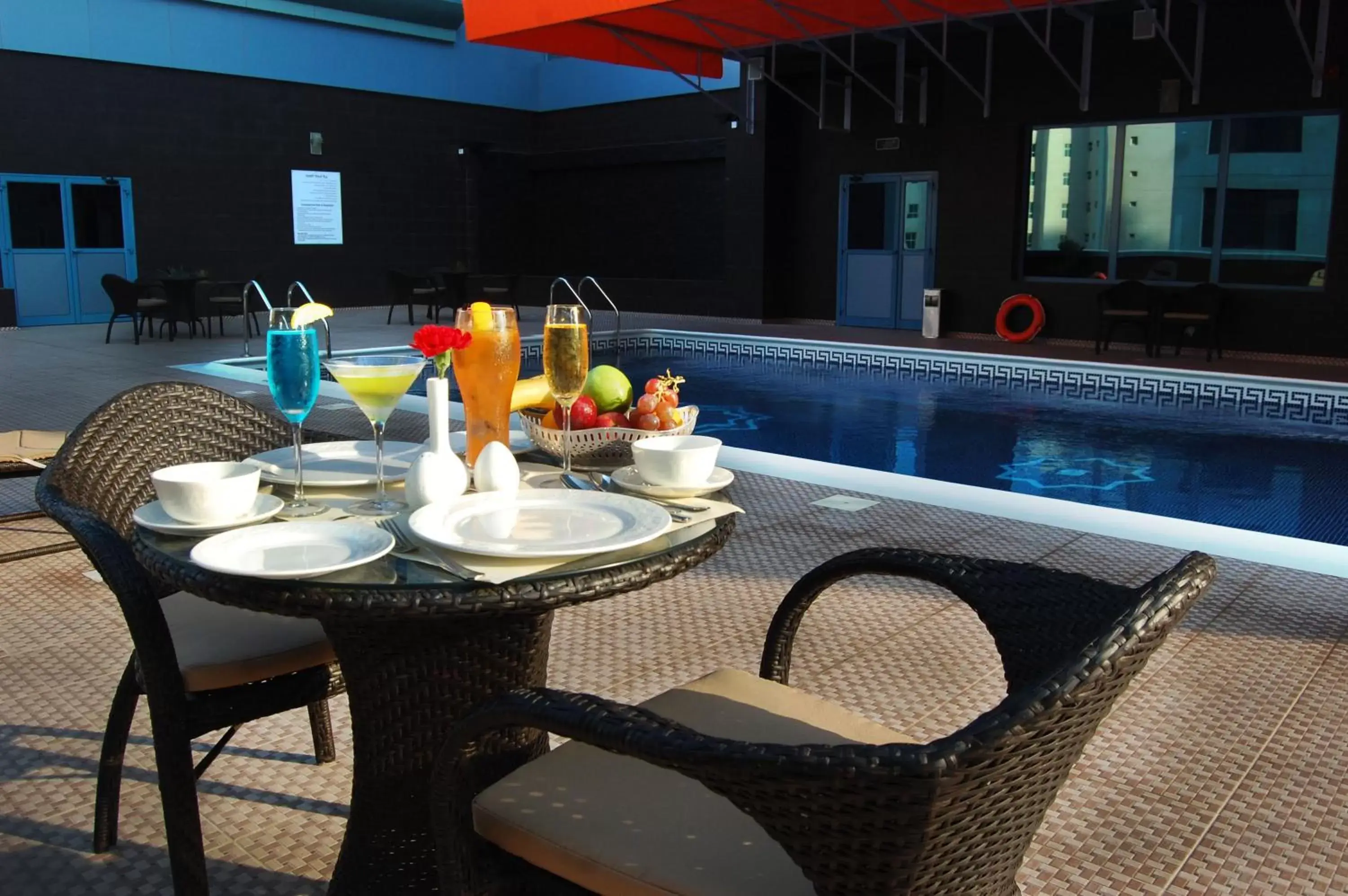 Food and drinks, Swimming Pool in The Olive Hotel, Juffair