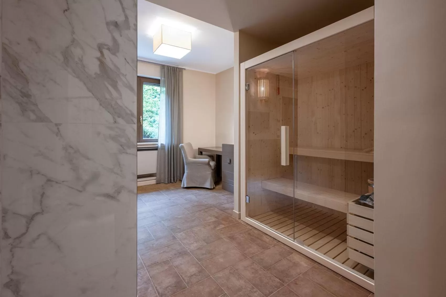 Sauna in Altarocca Wine Resort Adults Only