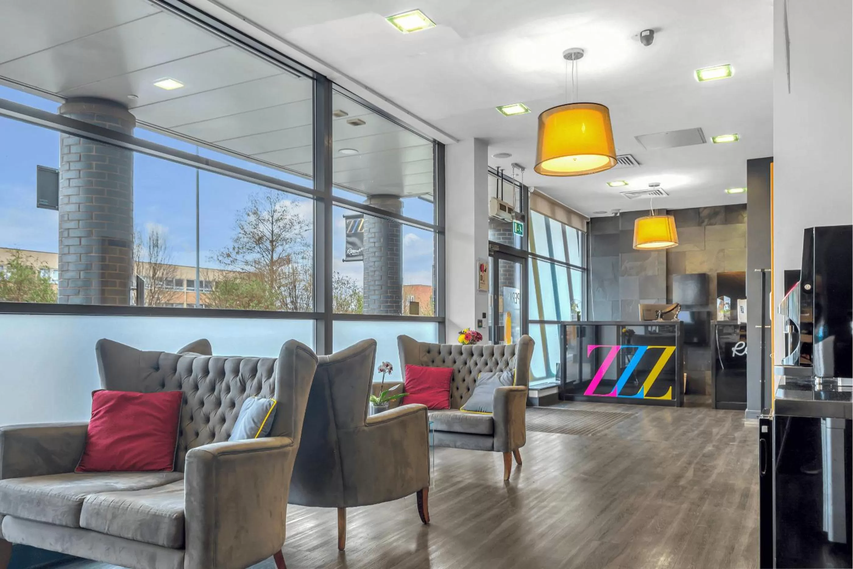 Seating area in Roomzzz Leeds City West