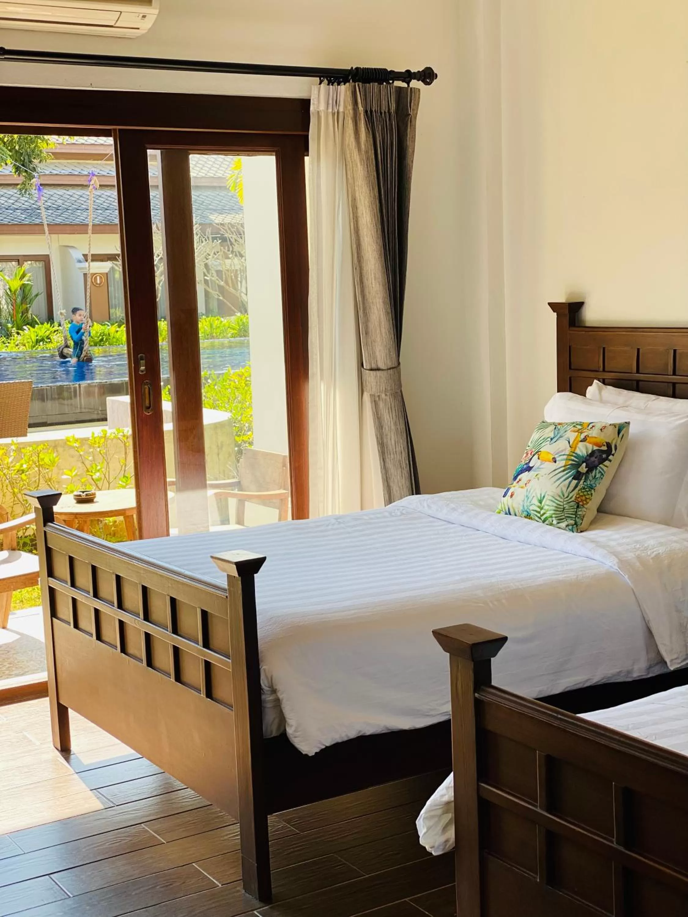 Bed in Lanna Deer Resort Chiang Mai