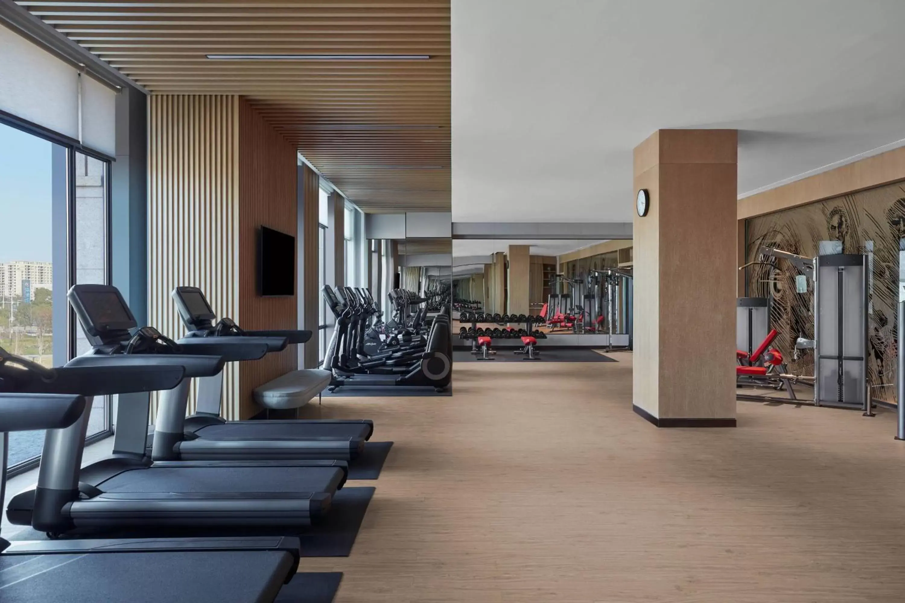 Fitness centre/facilities, Fitness Center/Facilities in Wenzhou Airport Marriott Hotel