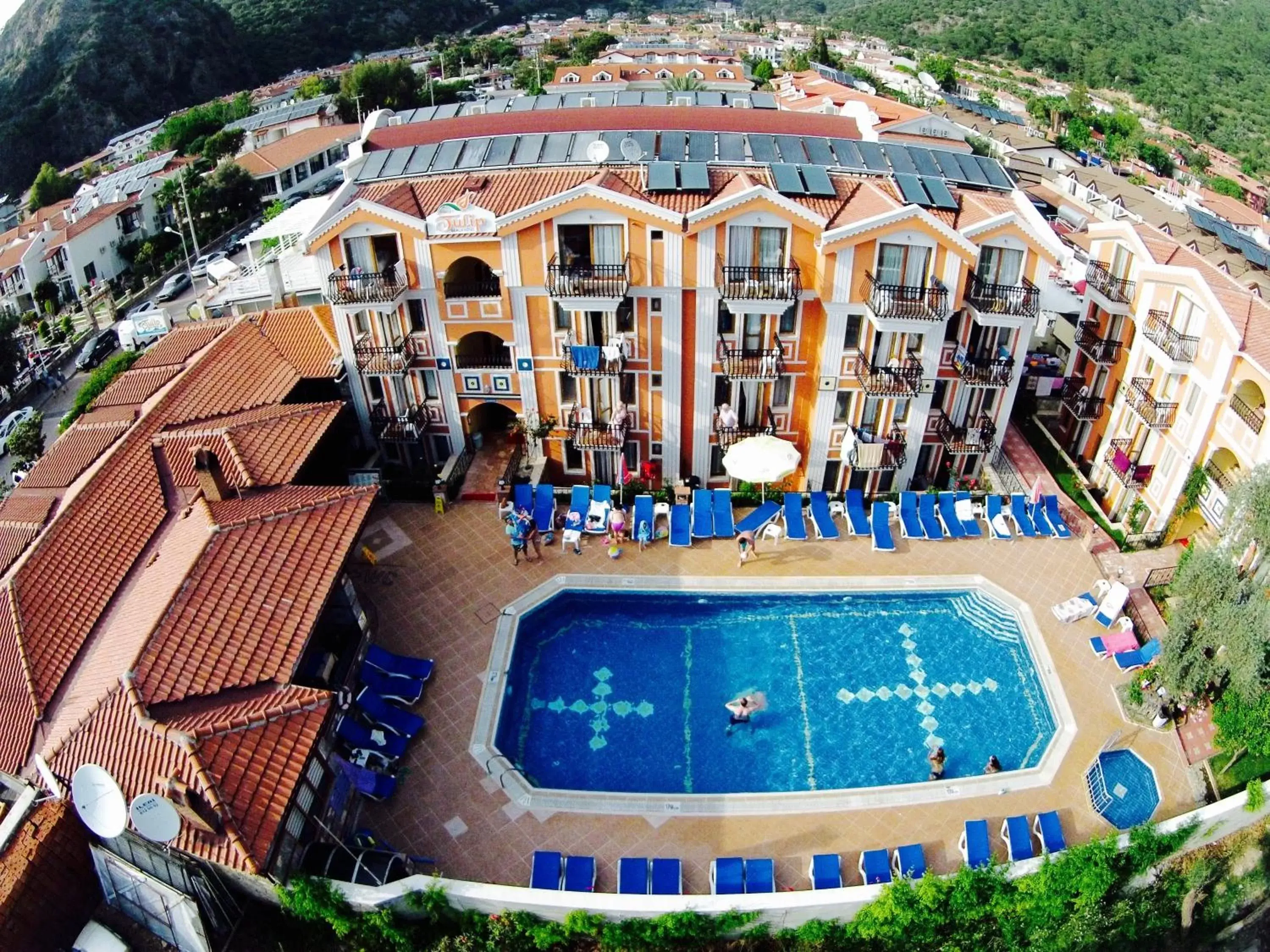 Bird's eye view, Pool View in Magic Tulip Beach Hotel