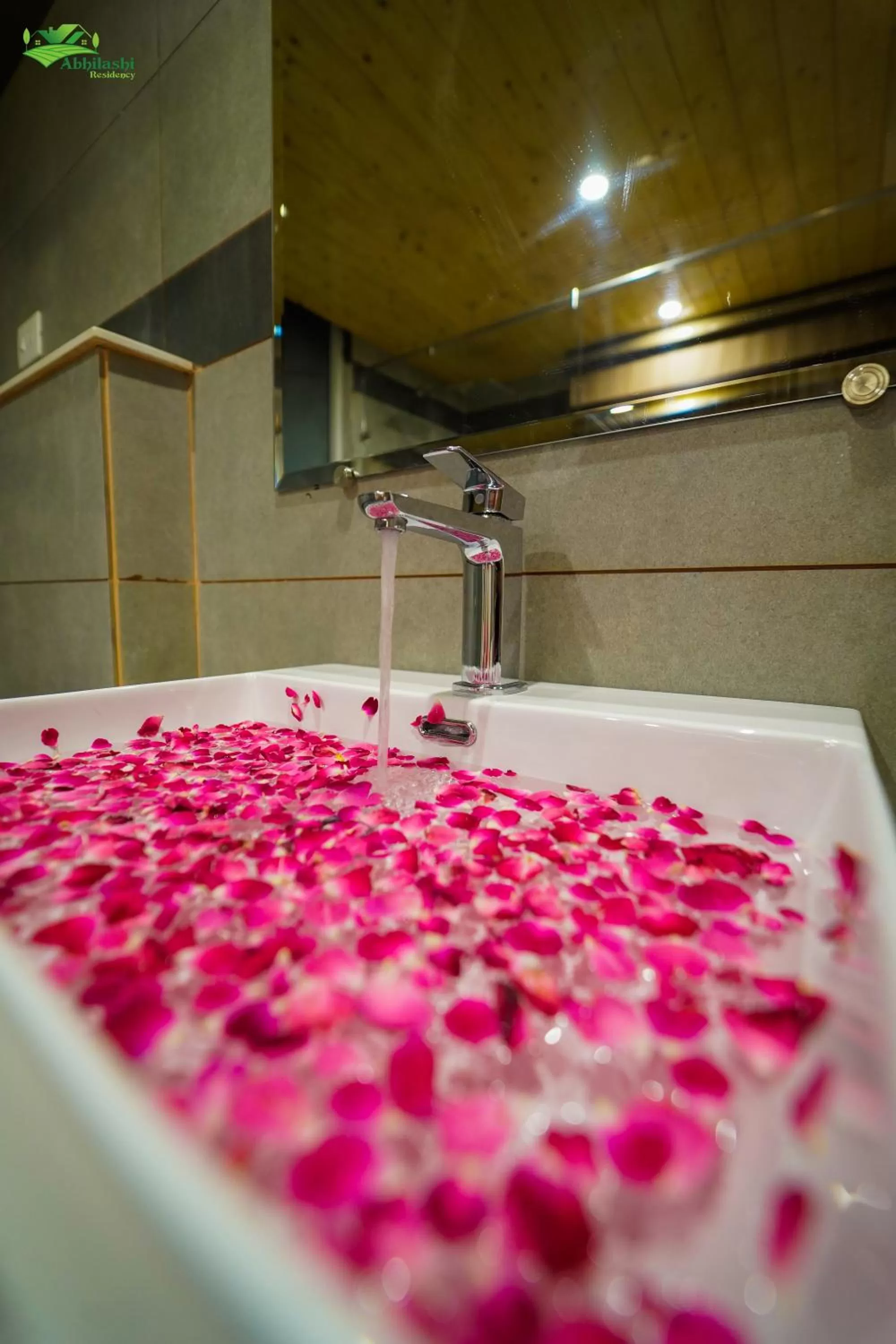 Bathroom in Abhilashi Residency & Spa - Centrally Heated & Air Cooled