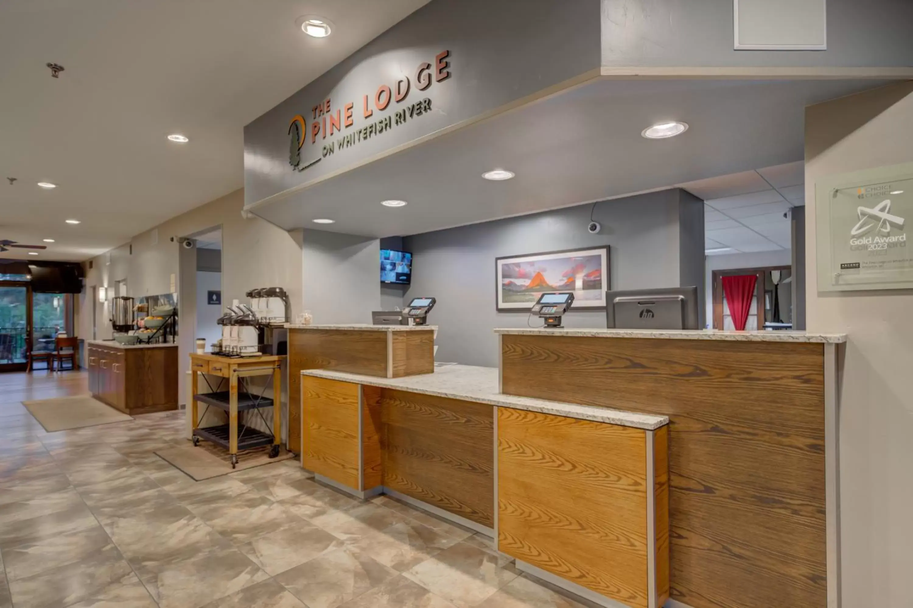 Lobby or reception, Lobby/Reception in The Pine Lodge on Whitefish River, Ascend Hotel Collection