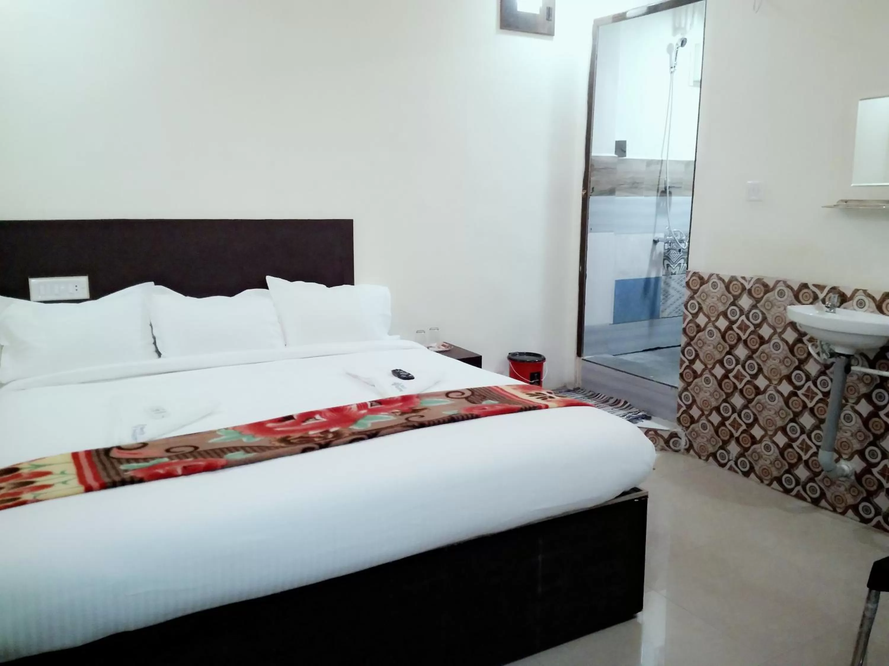 Bed in Mani's residency