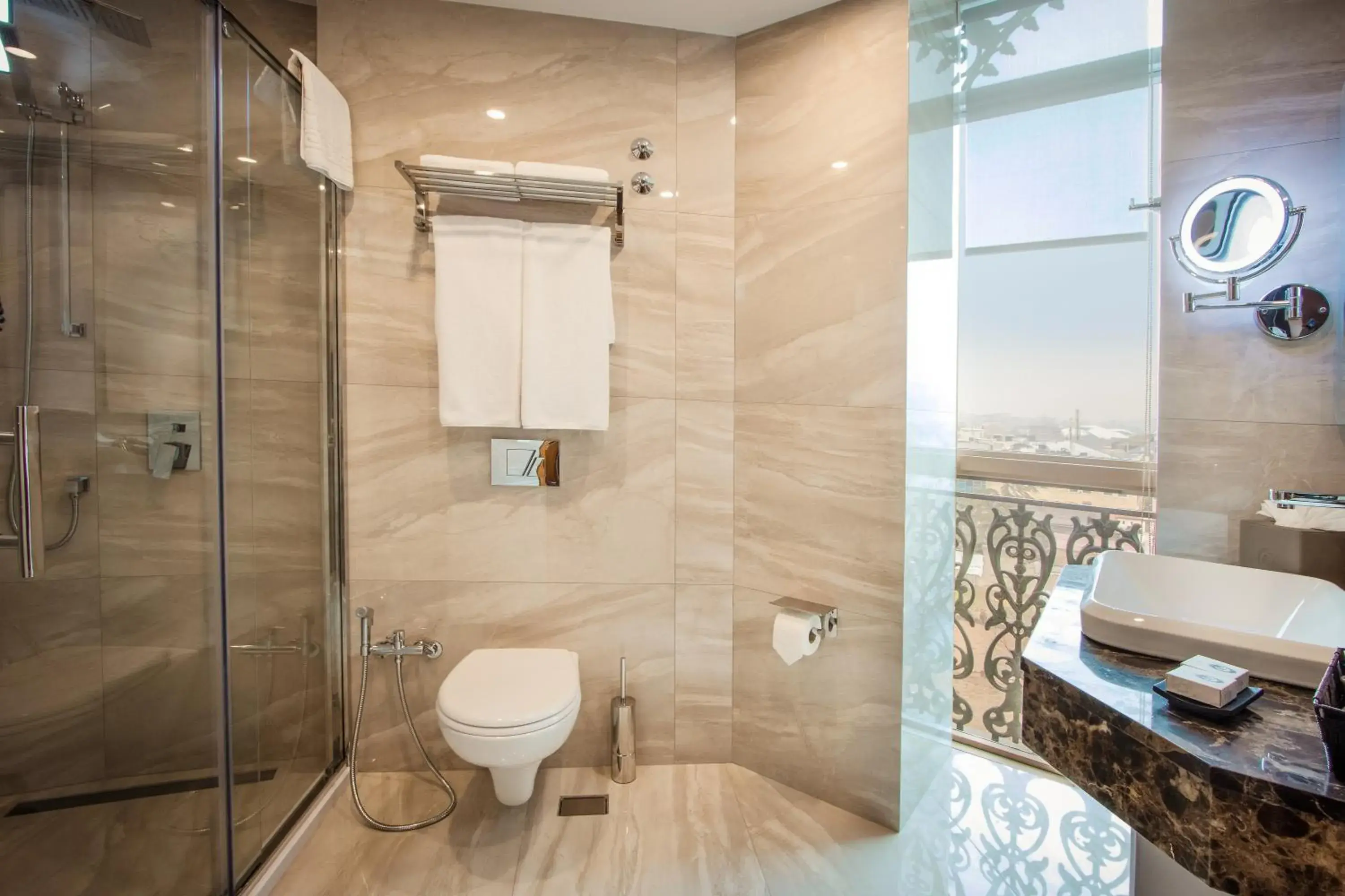 Toilet, Bathroom in New Tiflis Hotel