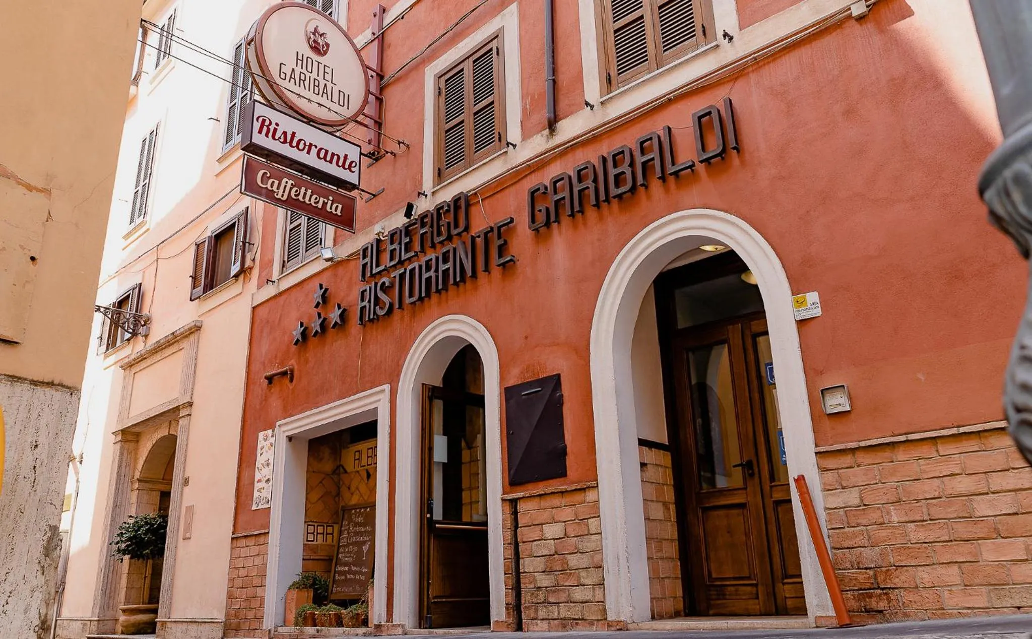 Property building in Hotel Ristorante Garibaldi