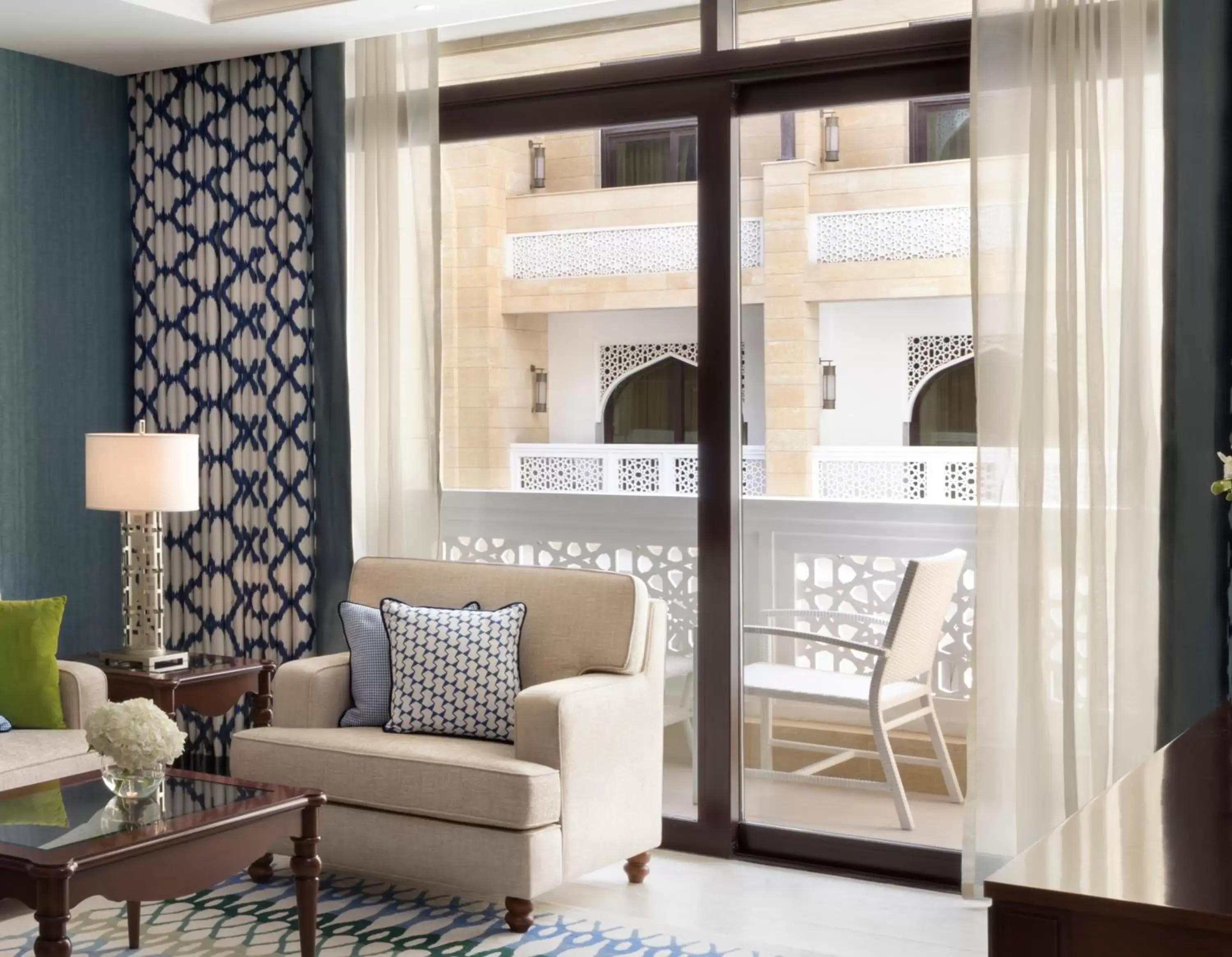 Living room in Al Najada Doha Hotel Apartments by Oaks