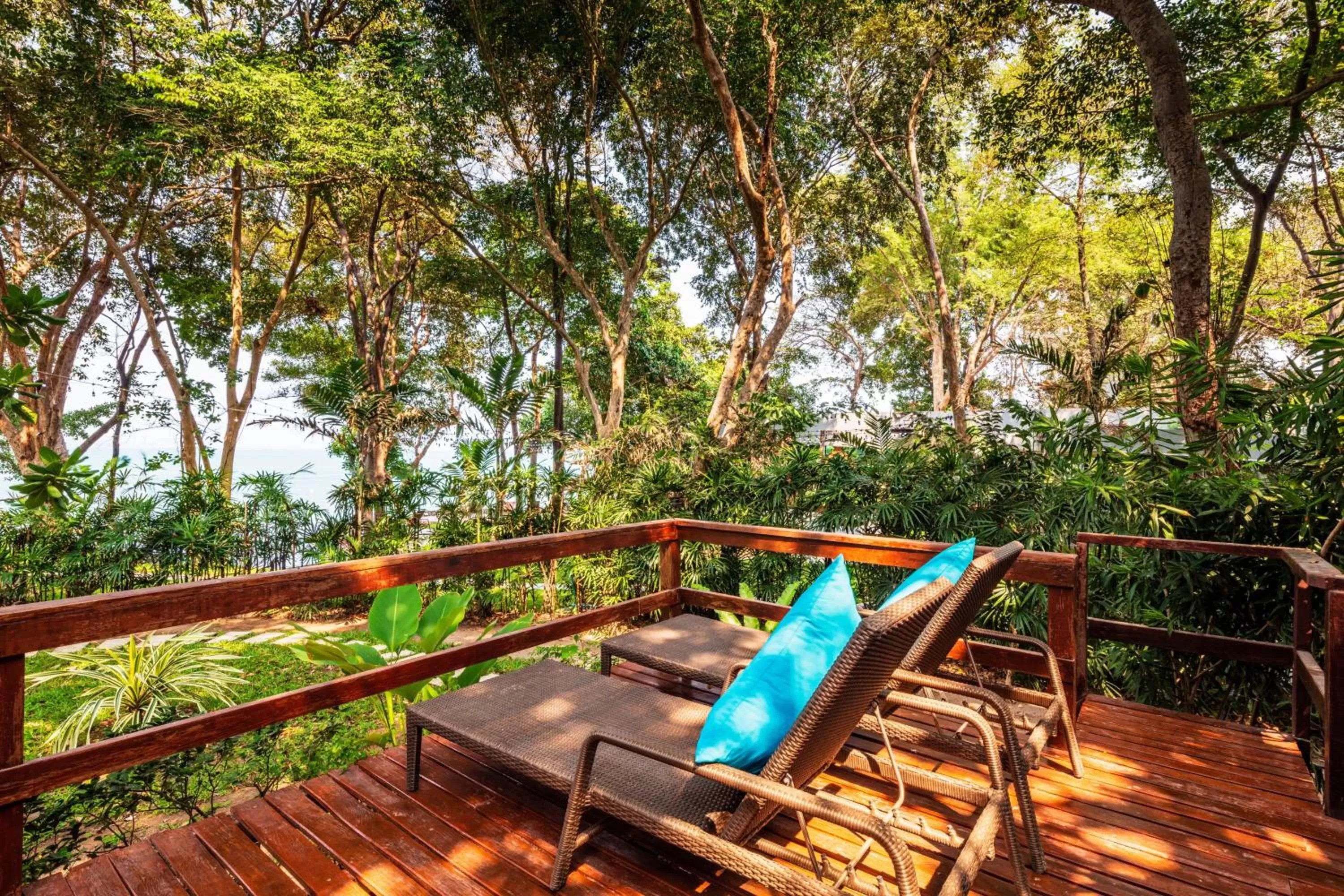 Balcony/Terrace, Swimming Pool in The Monttra Pattaya - SHA Extra Plus