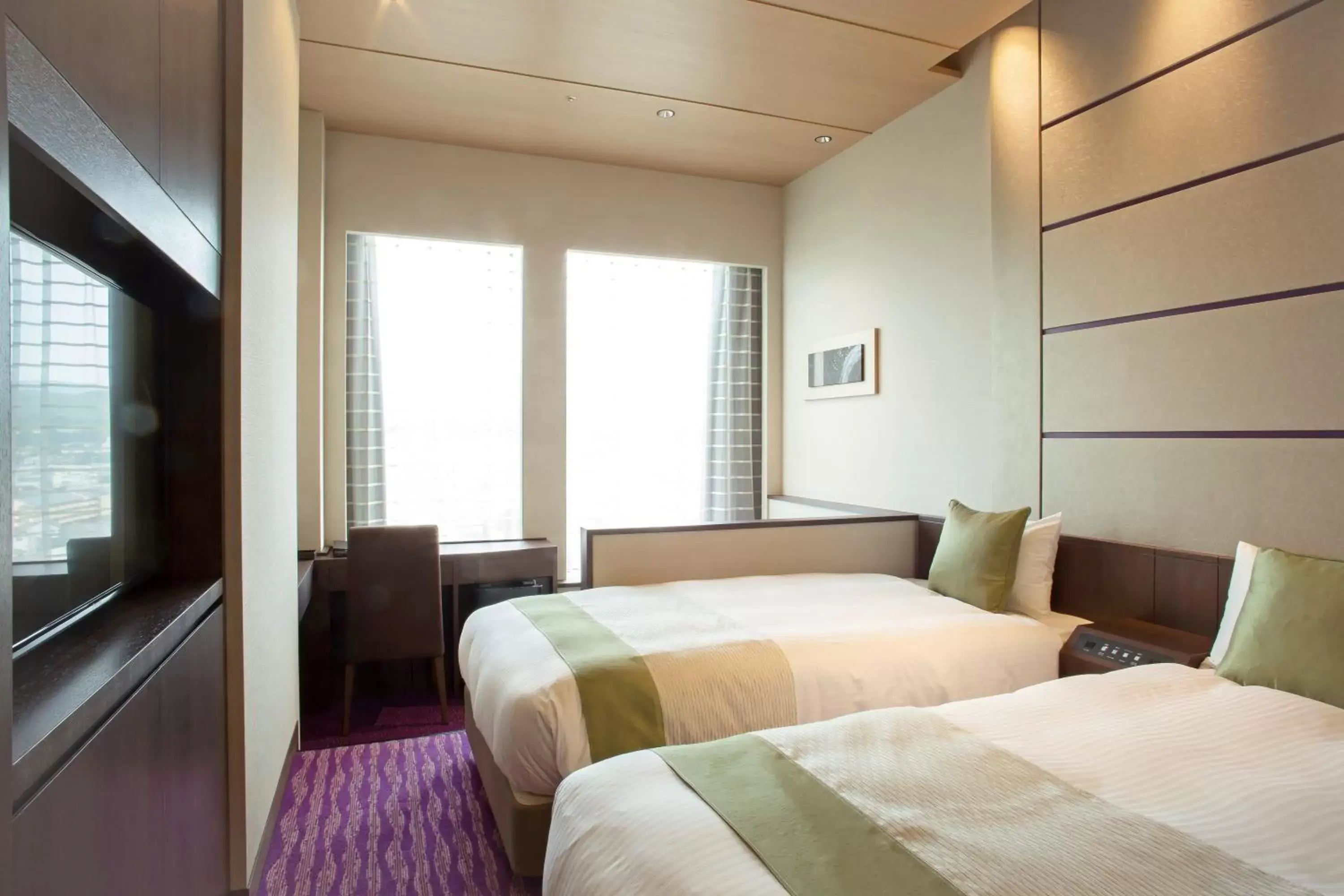 Bed in Hotel Keihan Kyoto Grande
