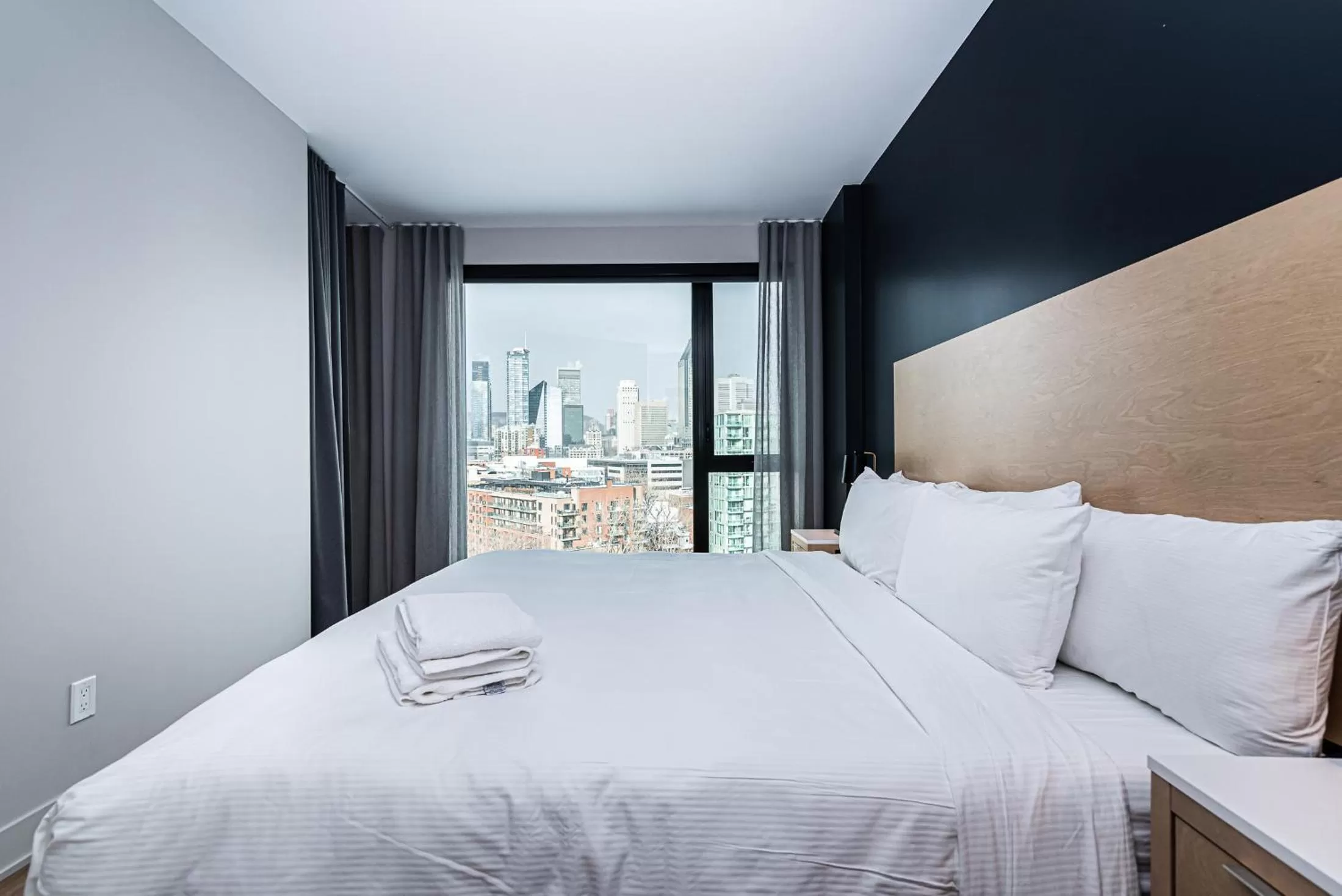 Bed in WERFY Luxury Apart-Hotel