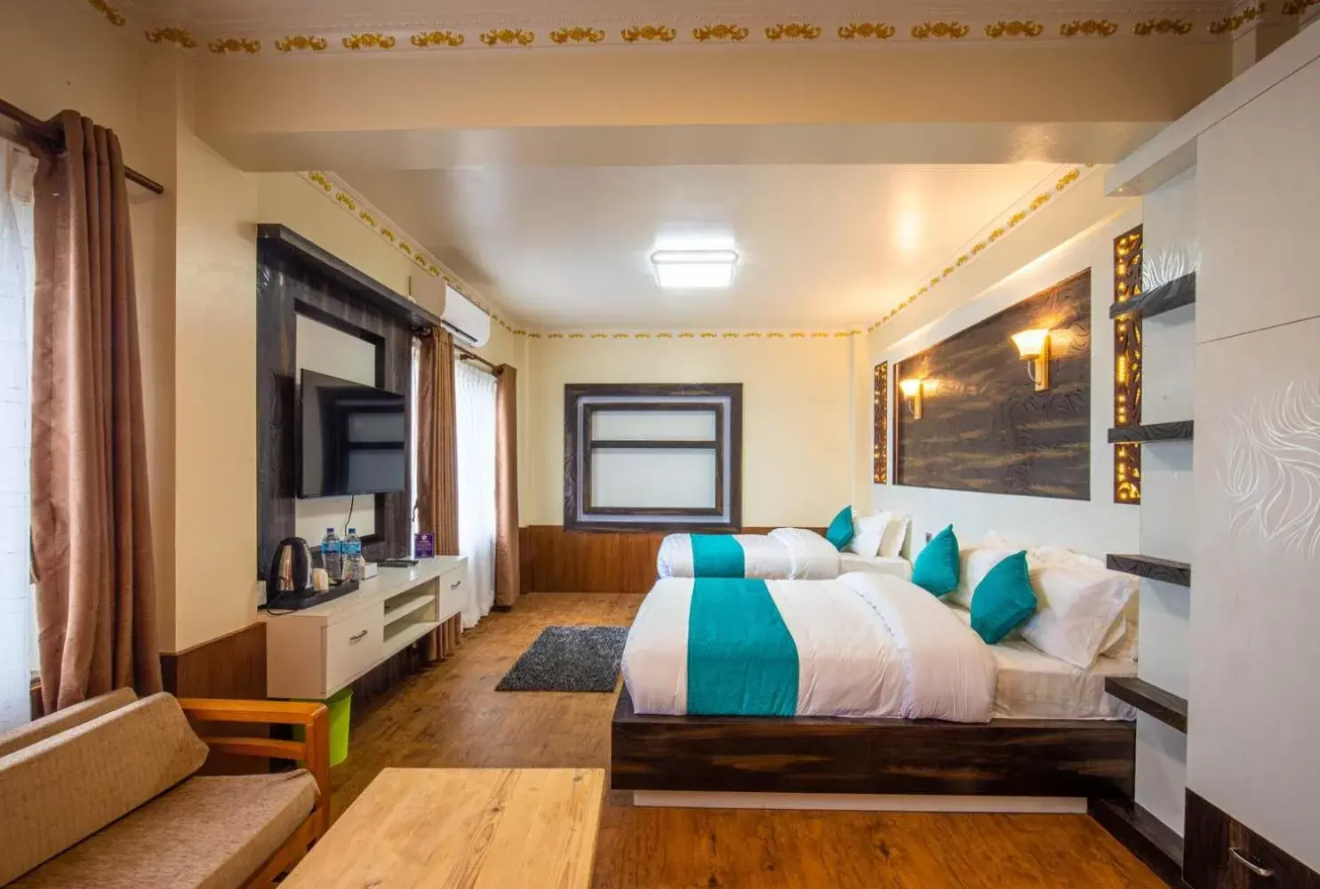 Bed in Hotel Himalayan Glacier Bed in Hotel Himalayan Glacier