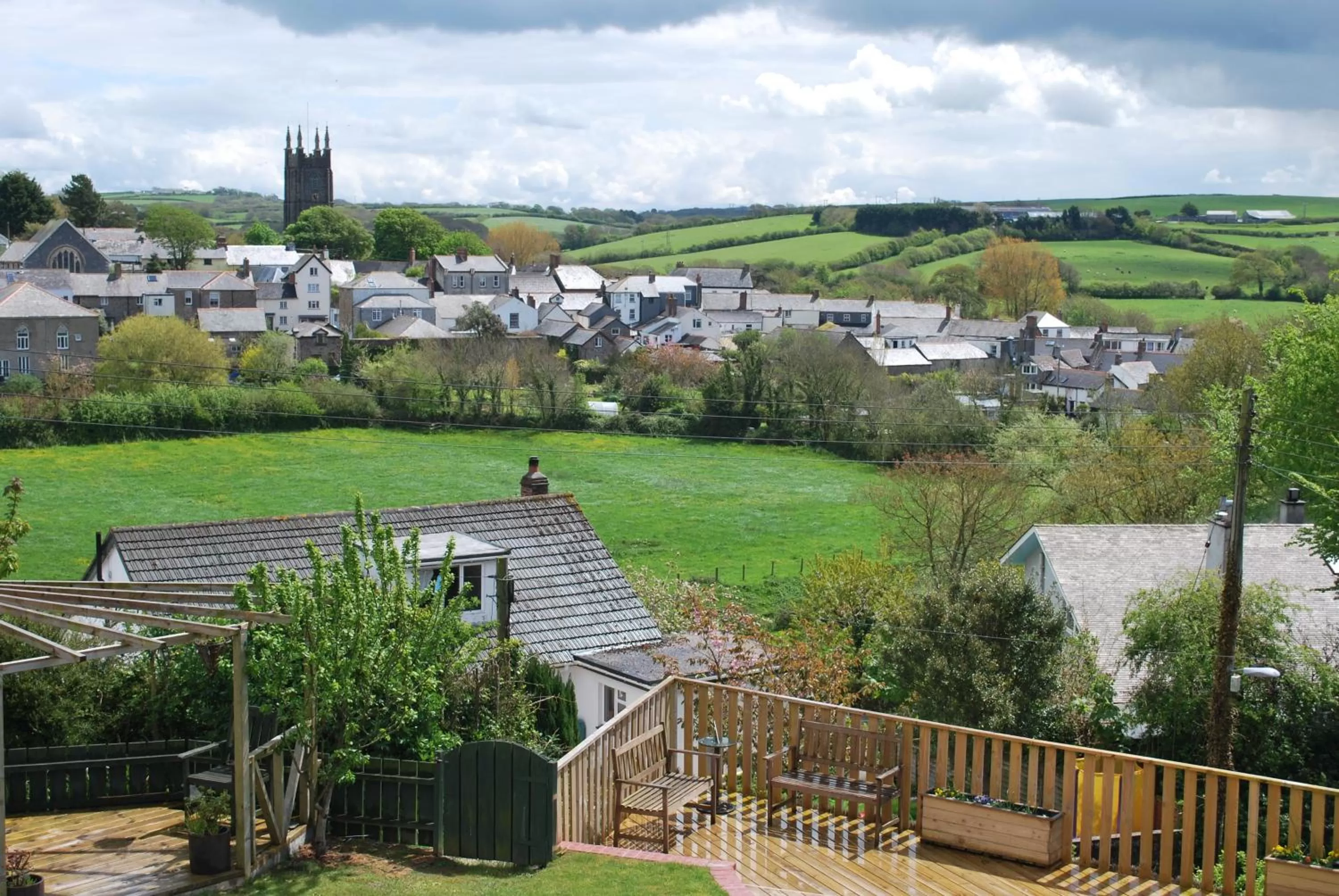 Garden view in Oak Lodge B&B