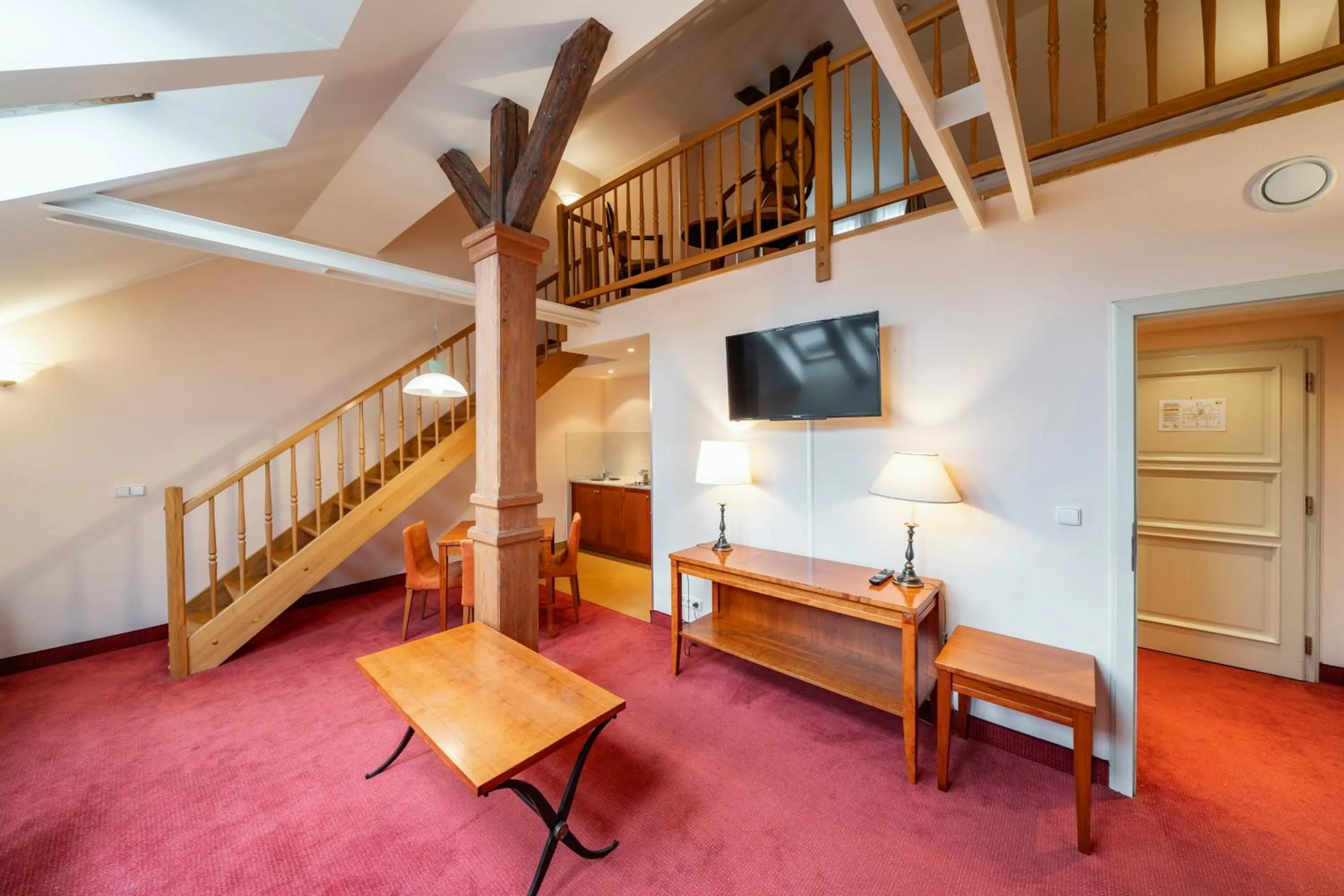 Living room in Hotel Raffaello Prague