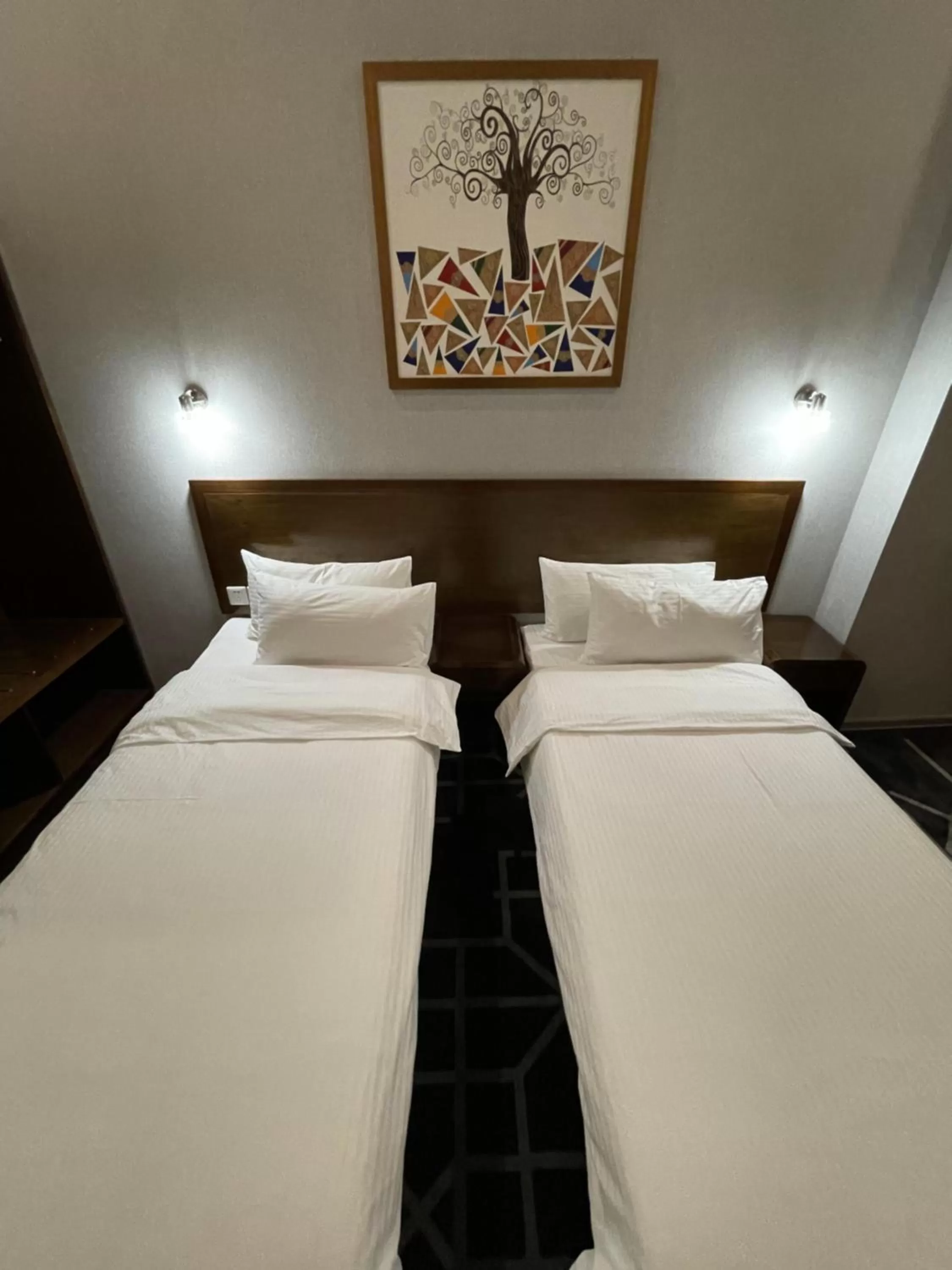 Photo of the whole room, Bed in City Centre Hotel