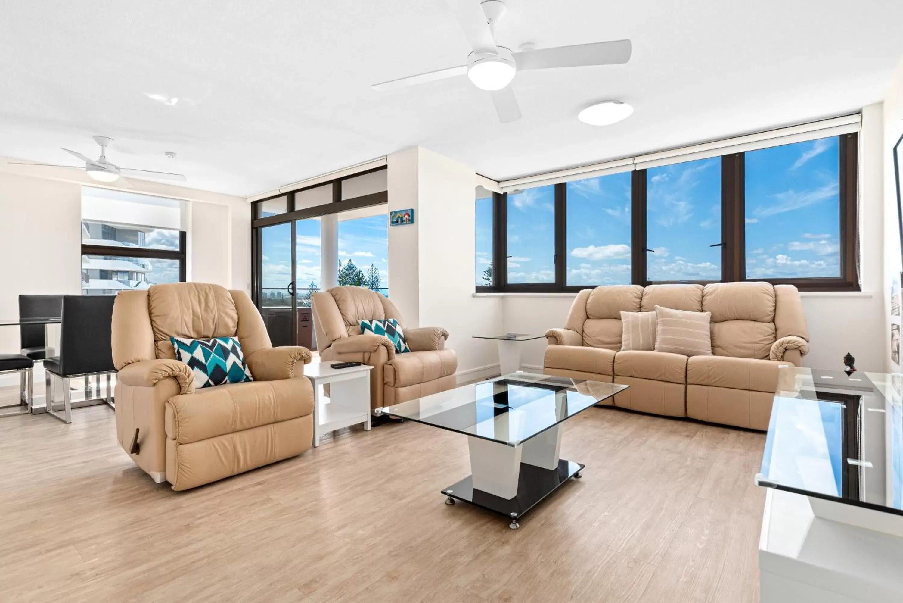 Living room, Seating Area in Windward Apartments