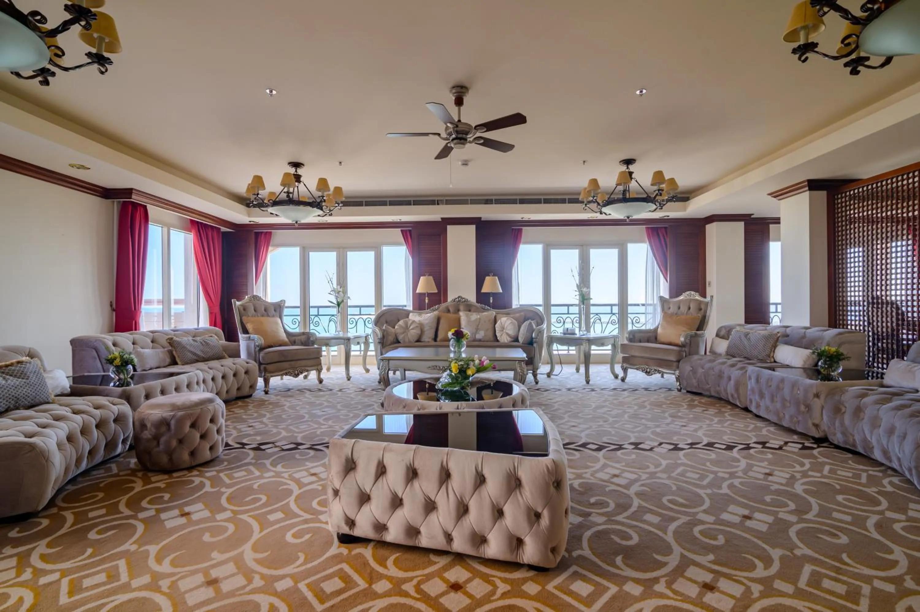 Living room in Danat Jebel Dhanna Resort