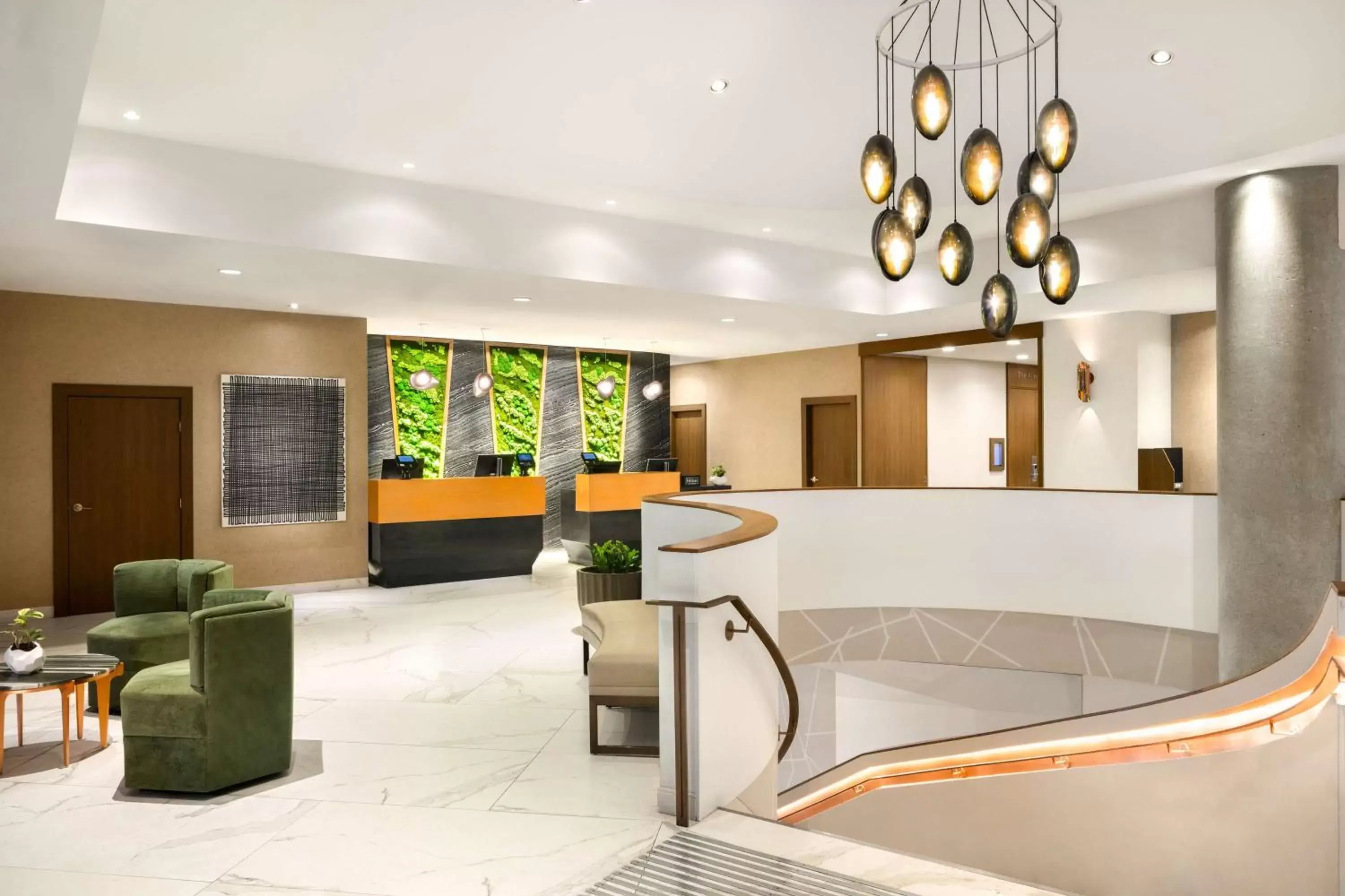 Lobby or reception in Hilton Vancouver Downtown, BC, Canada Lobby or reception in Hilton Vancouver Downtown, BC, Canada