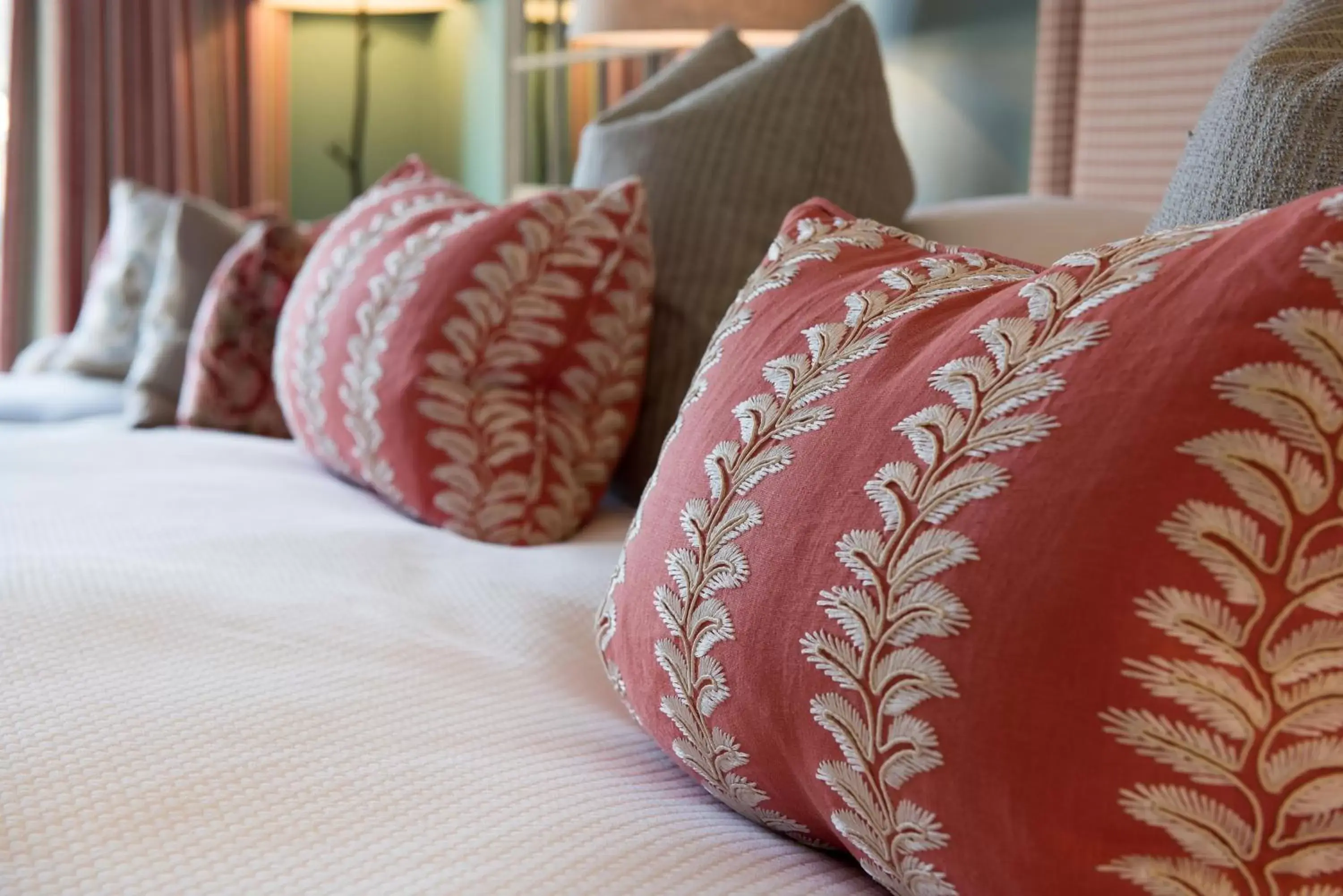 Decorative detail, Bed in Chewton Glen Hotel - an Iconic Luxury Hotel