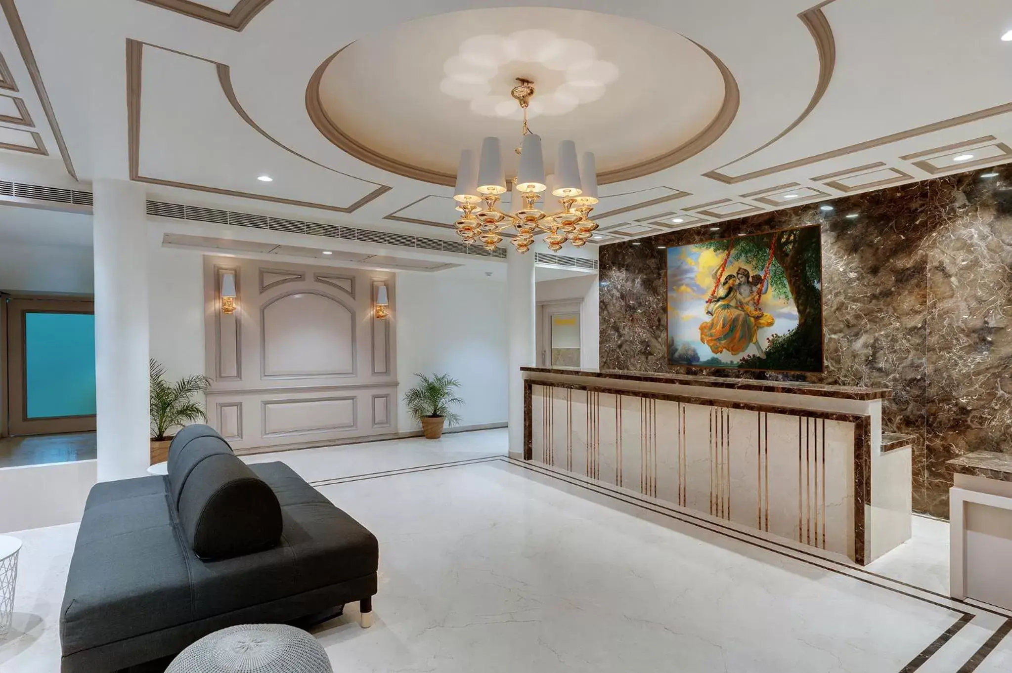 Lobby or reception in Guruprerna Beacon Resort, Dwarka Lobby or reception in Guruprerna Beacon Resort, Dwarka