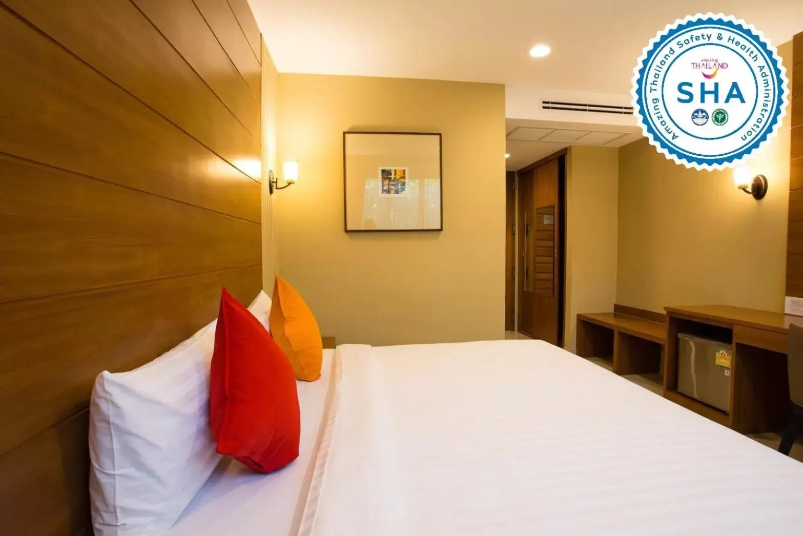 Bed in S Bangkok Hotel, Navamin Bed in S Bangkok Hotel, Navamin