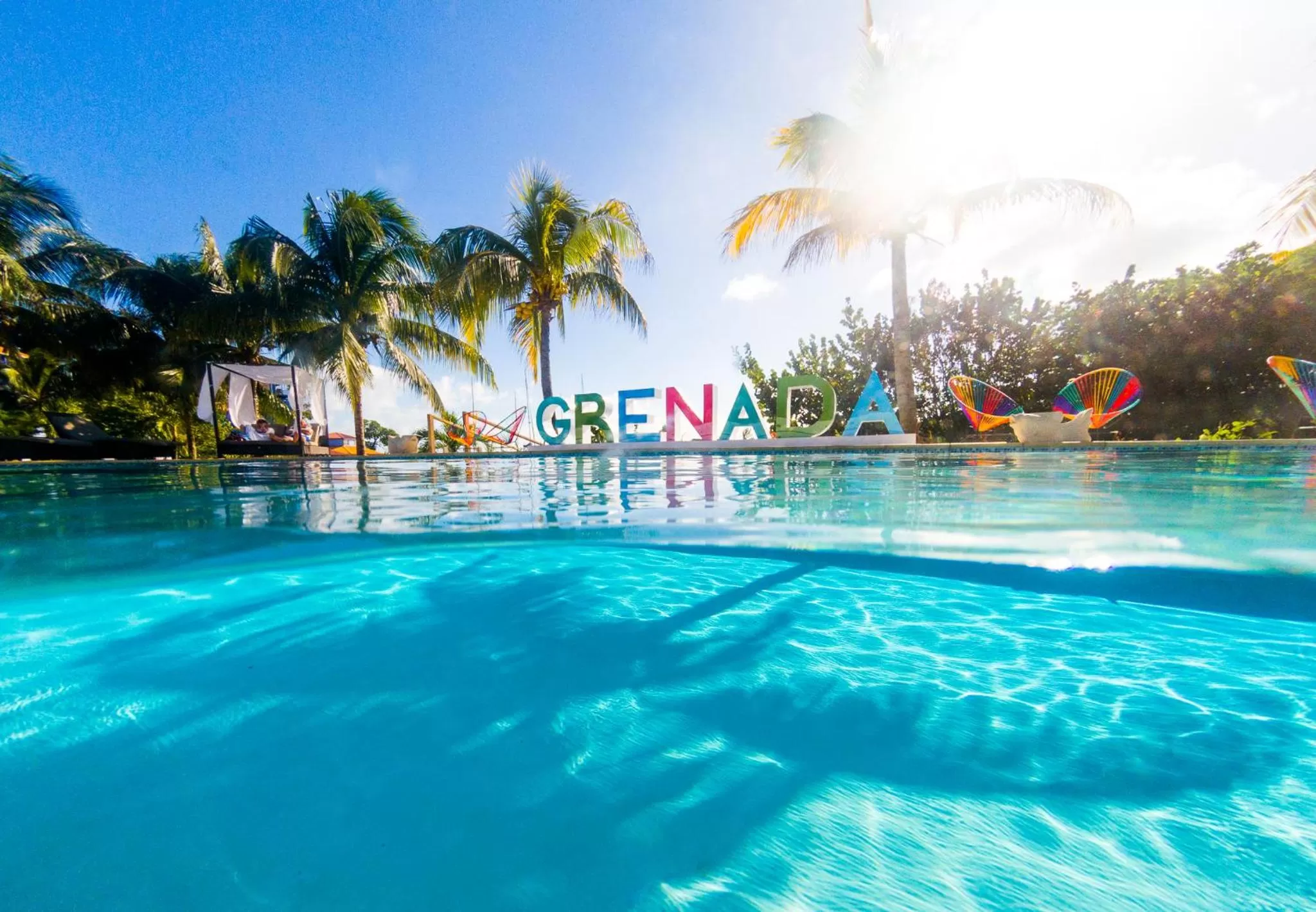 Swimming pool in True Blue Bay Resort
