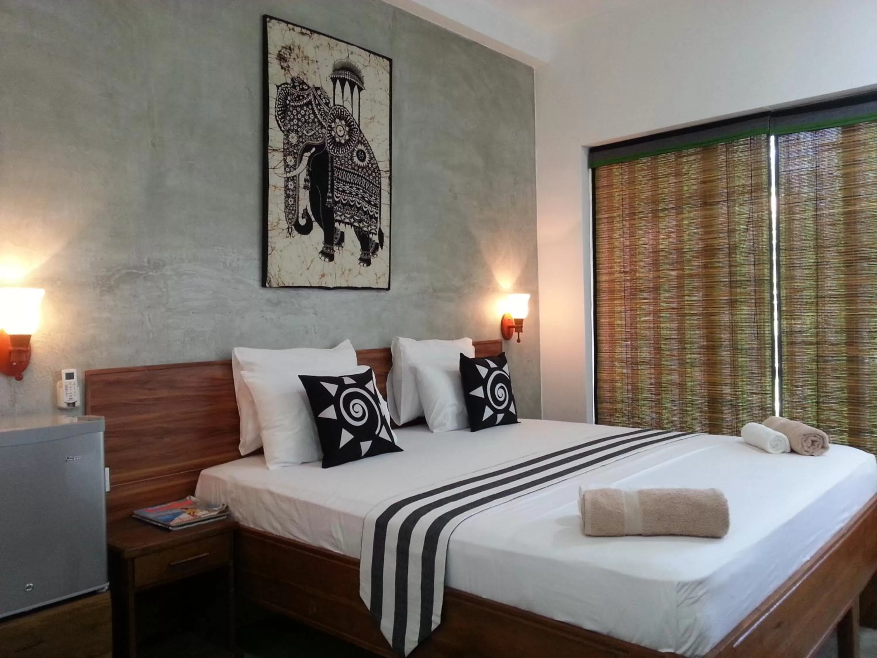 Bed in Green Wood Villa Negombo