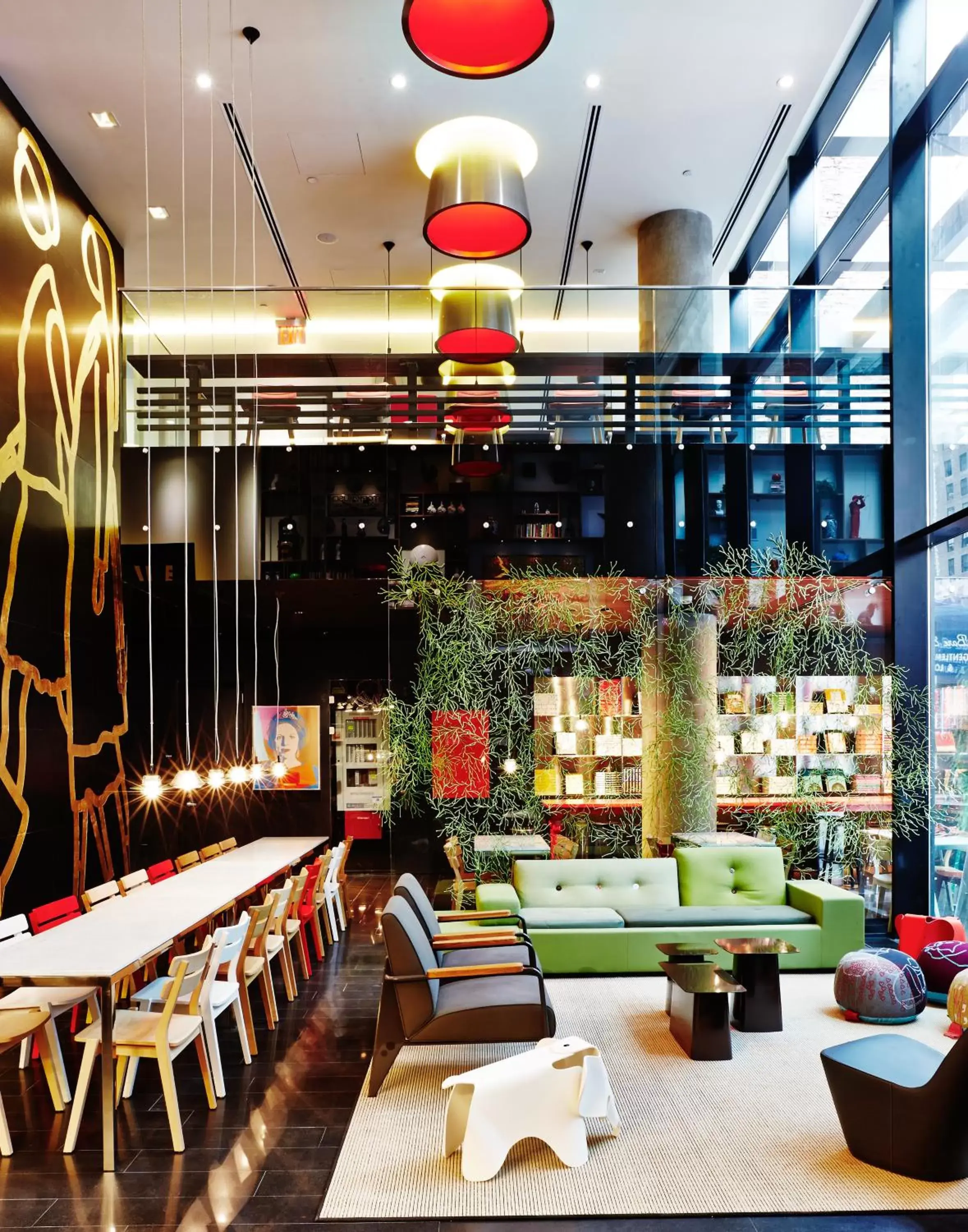 Lobby or reception, Lounge/Bar in citizenM New York Times Square