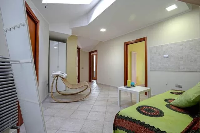 Living room, Bed in B&B Portanova