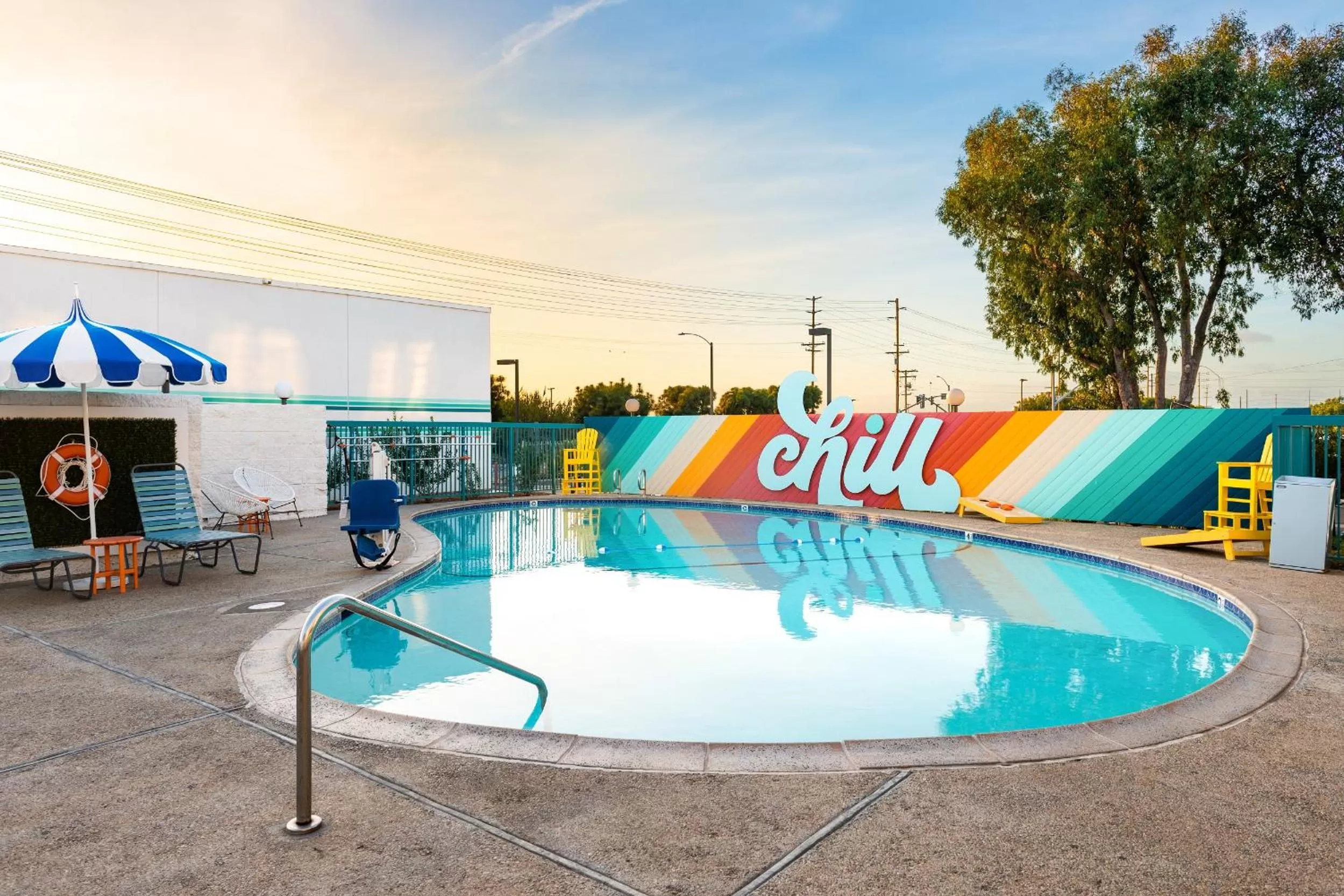 Swimming pool in Rambler Motel