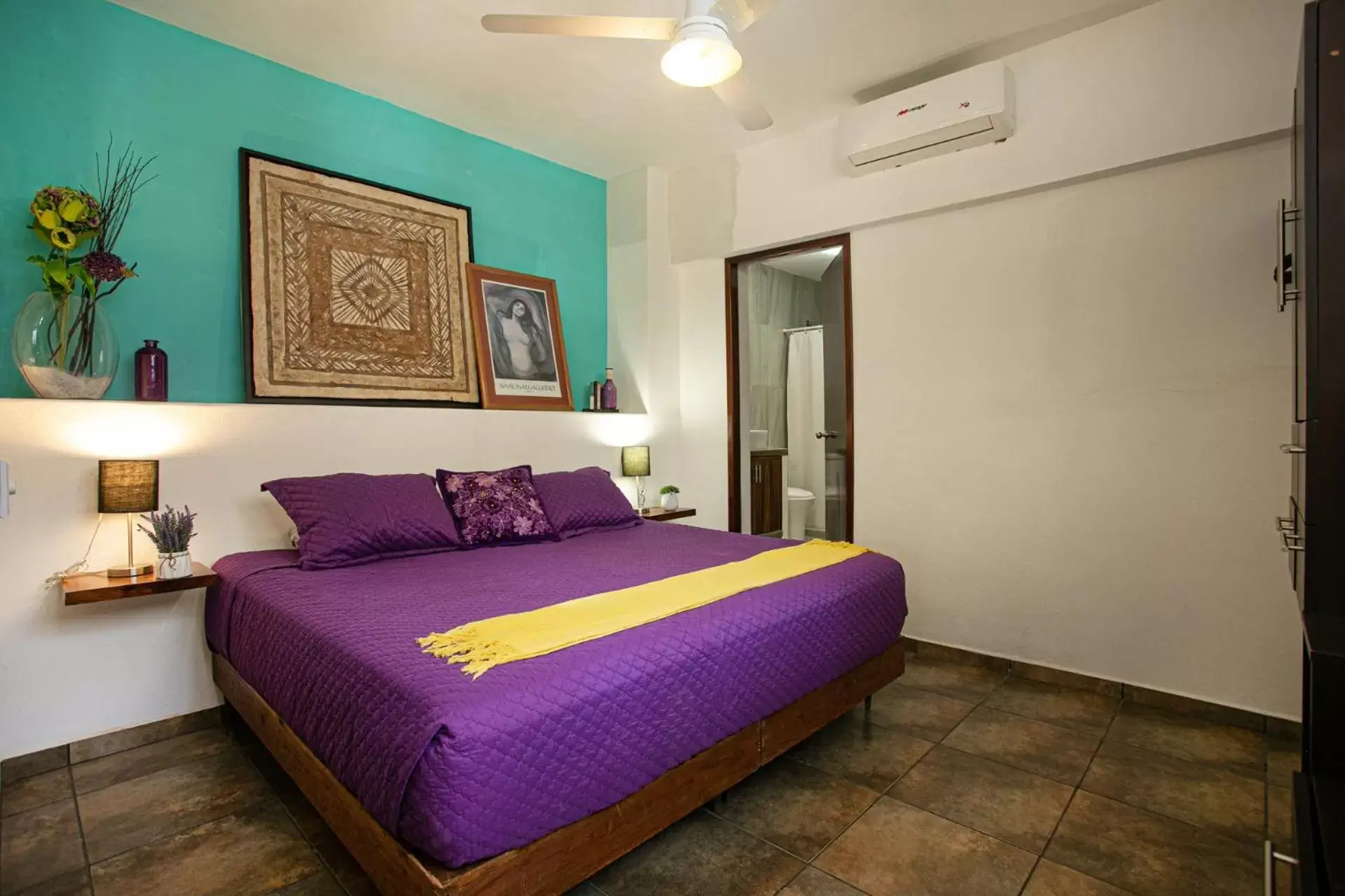 Bedroom, Bed in Casitas Miramar Puerto Vallarta Malecón