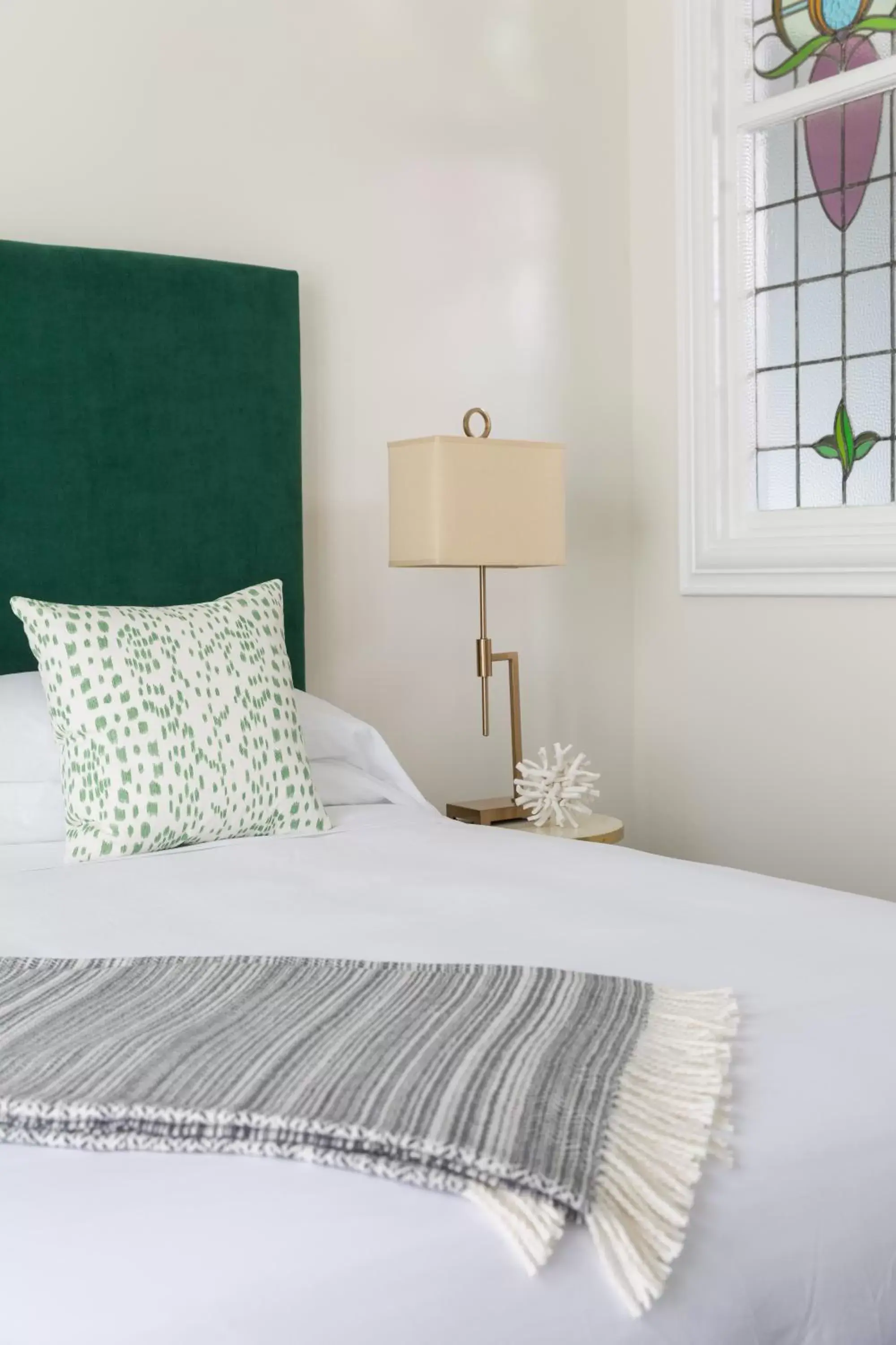 Decorative detail, Bed in The White House Inn & Spa