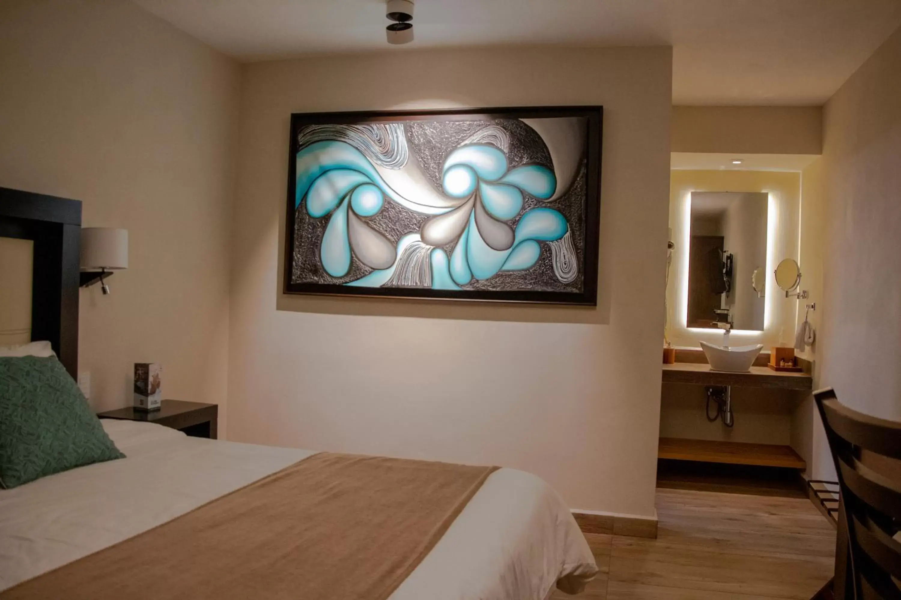 Bed in Hotel Villa Murano