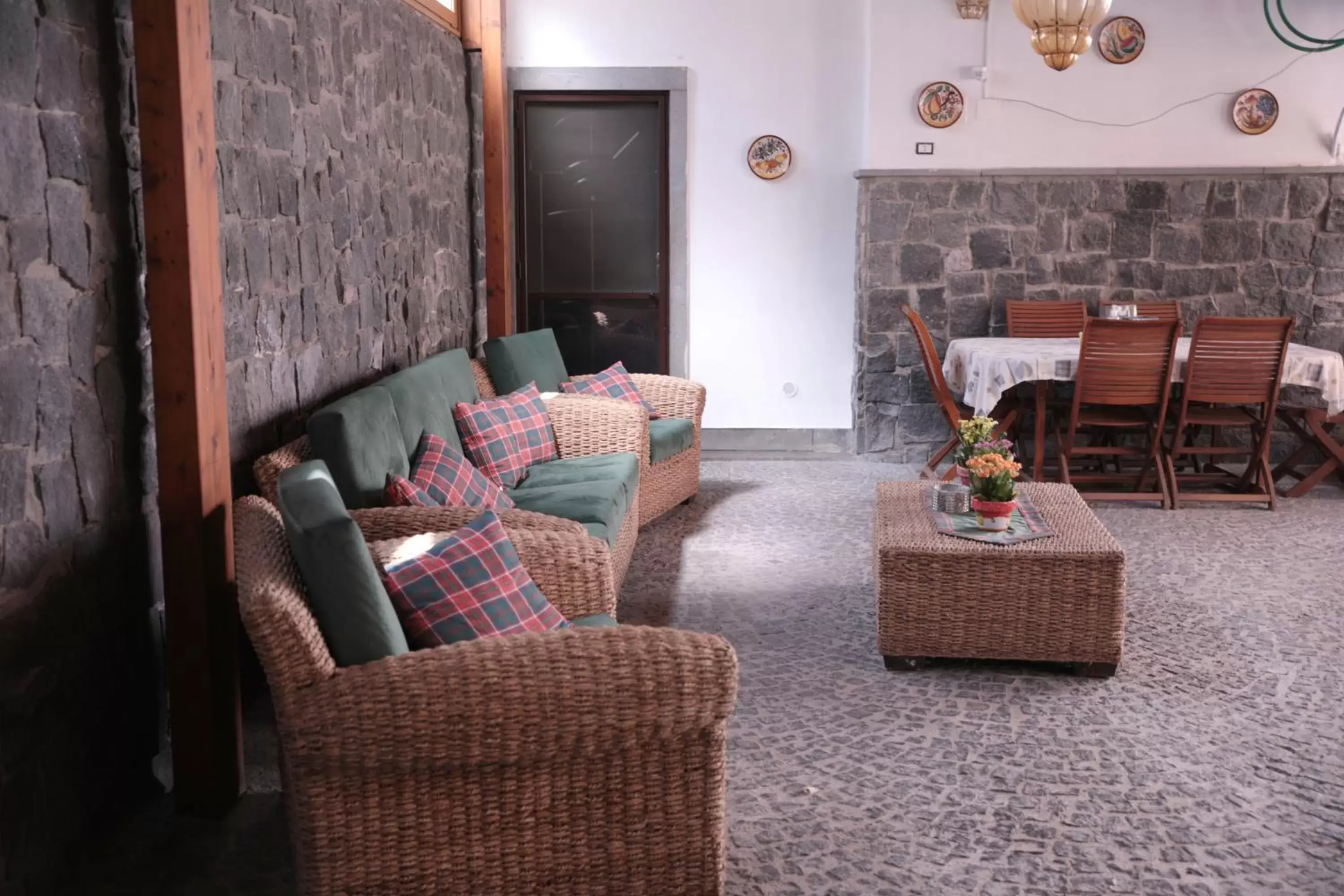 Lobby or reception in Palazzo Caracciolo del Sole Lobby or reception in Palazzo Caracciolo del Sole