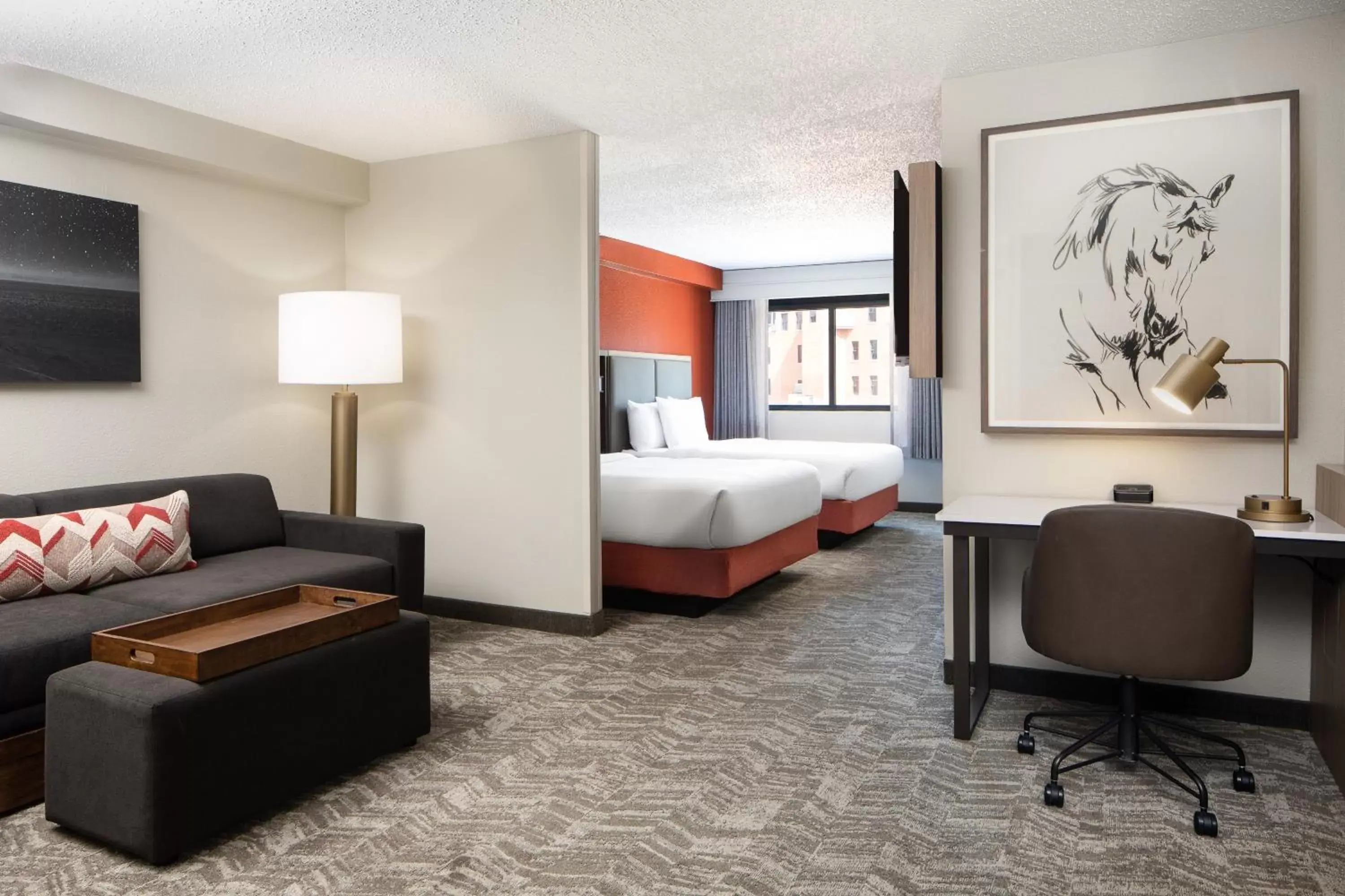 Bedroom in SpringHill Suites by Marriott Dallas Downtown / West End