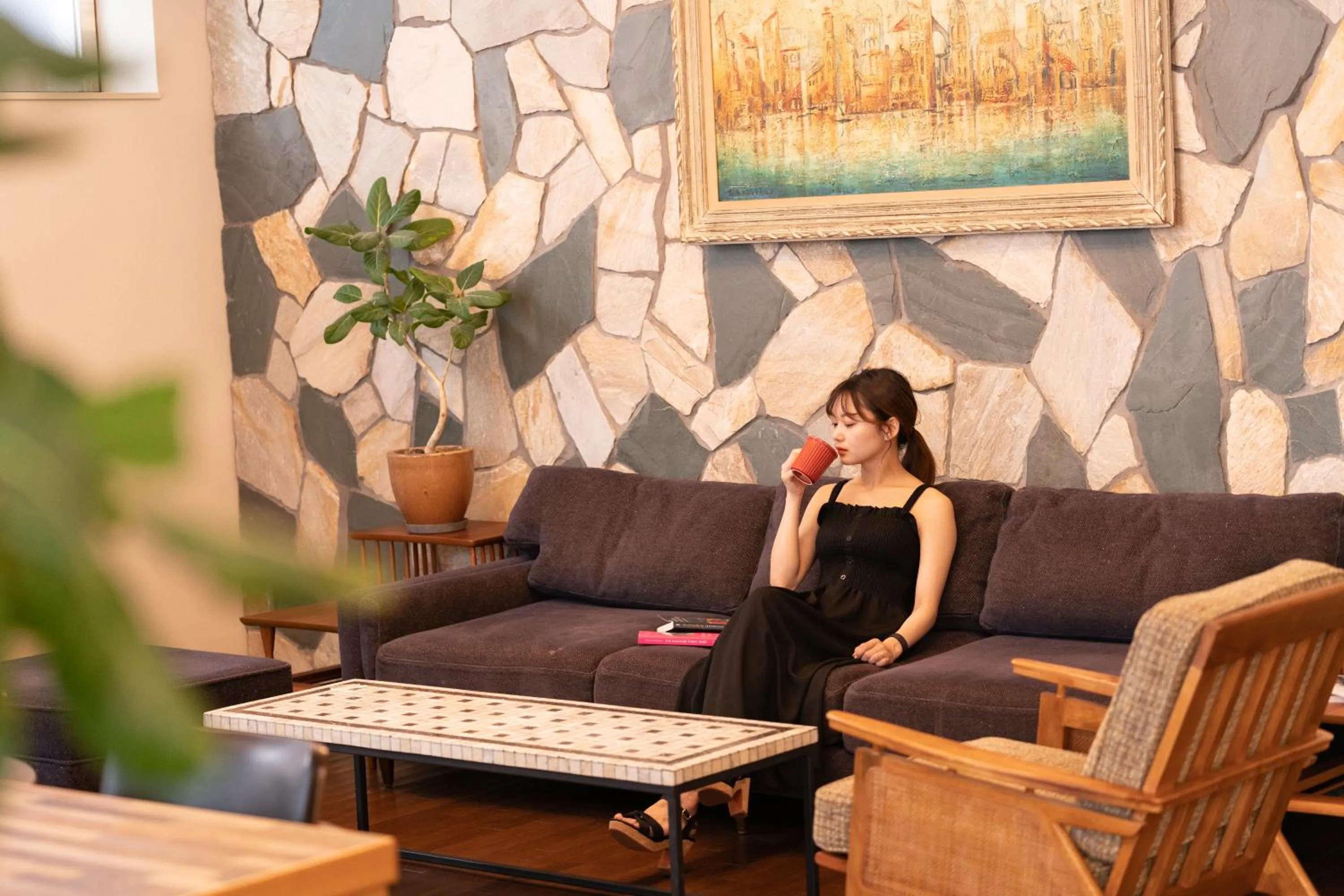 Lobby or reception in The OneFive Tokyo Shibuya