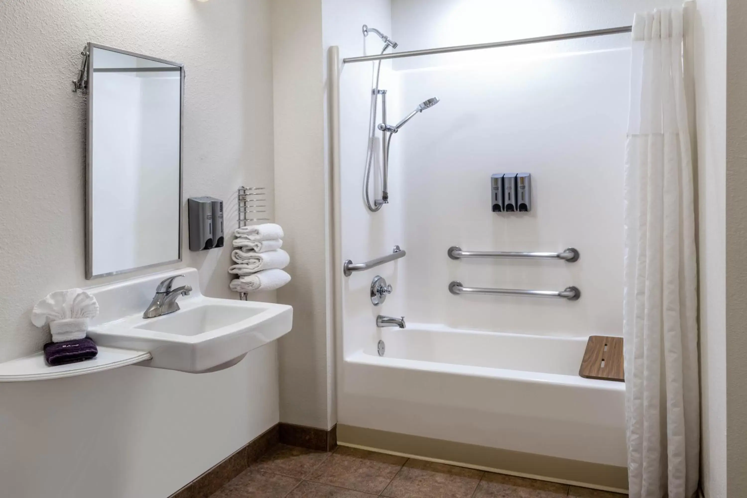 Bathroom in Microtel Inn & Suites by Wyndham Salt Lake City Airport