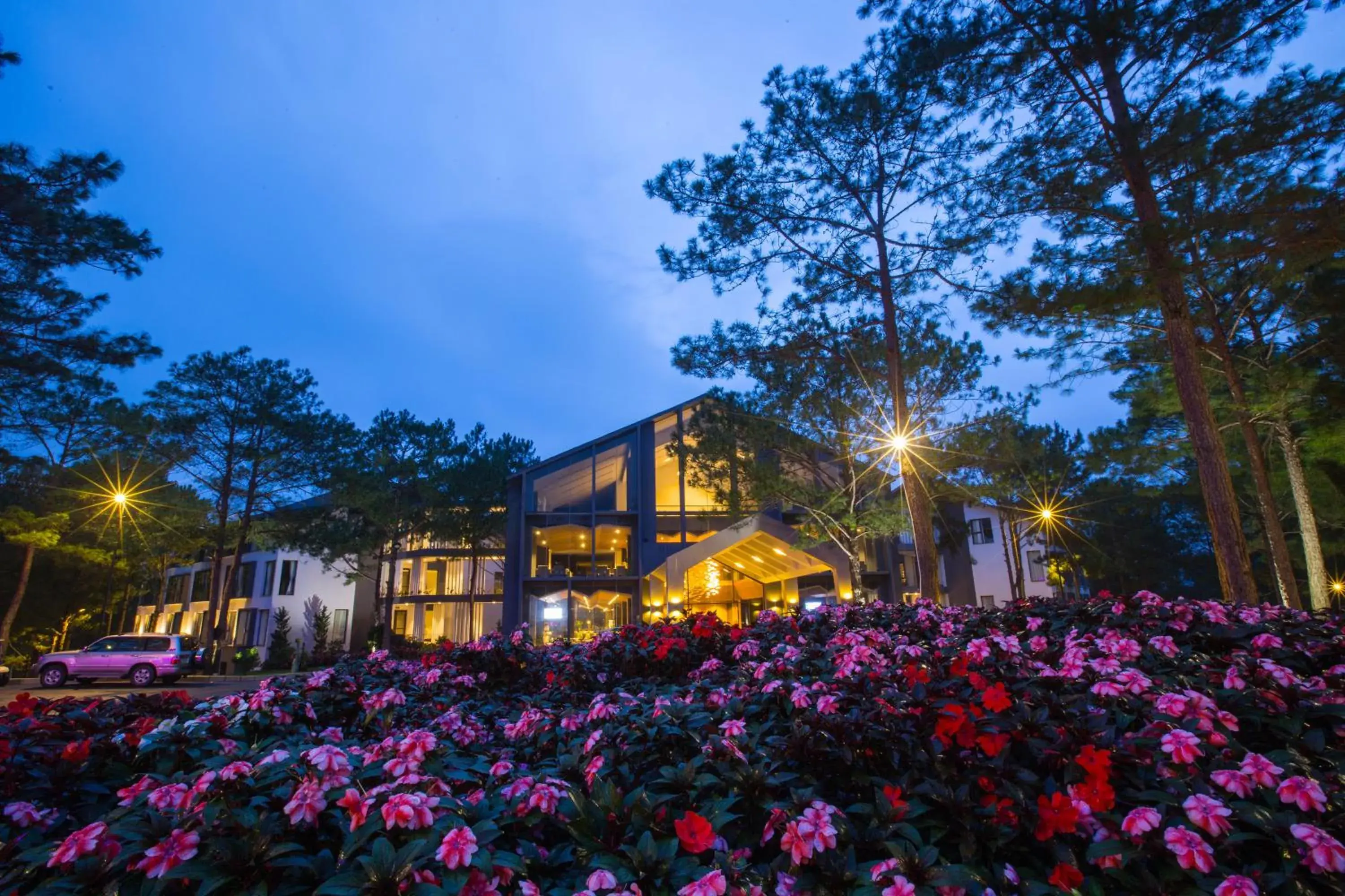 Night, Property Building in Terracotta Hotel And Resort Dalat