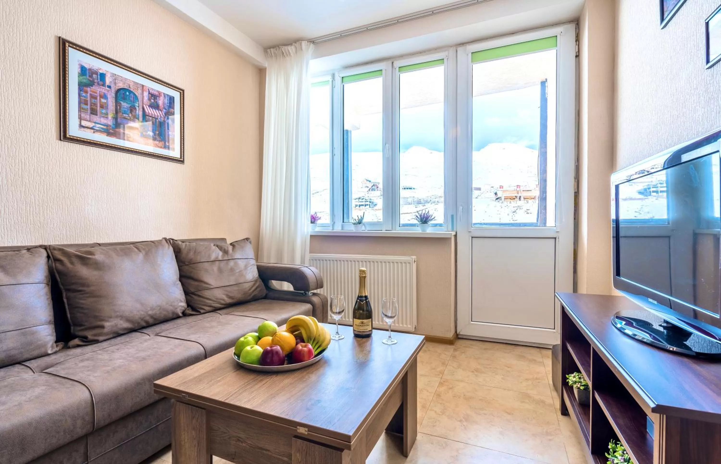 Living room in 2-room Apartment NFT Gudauri Penta 503