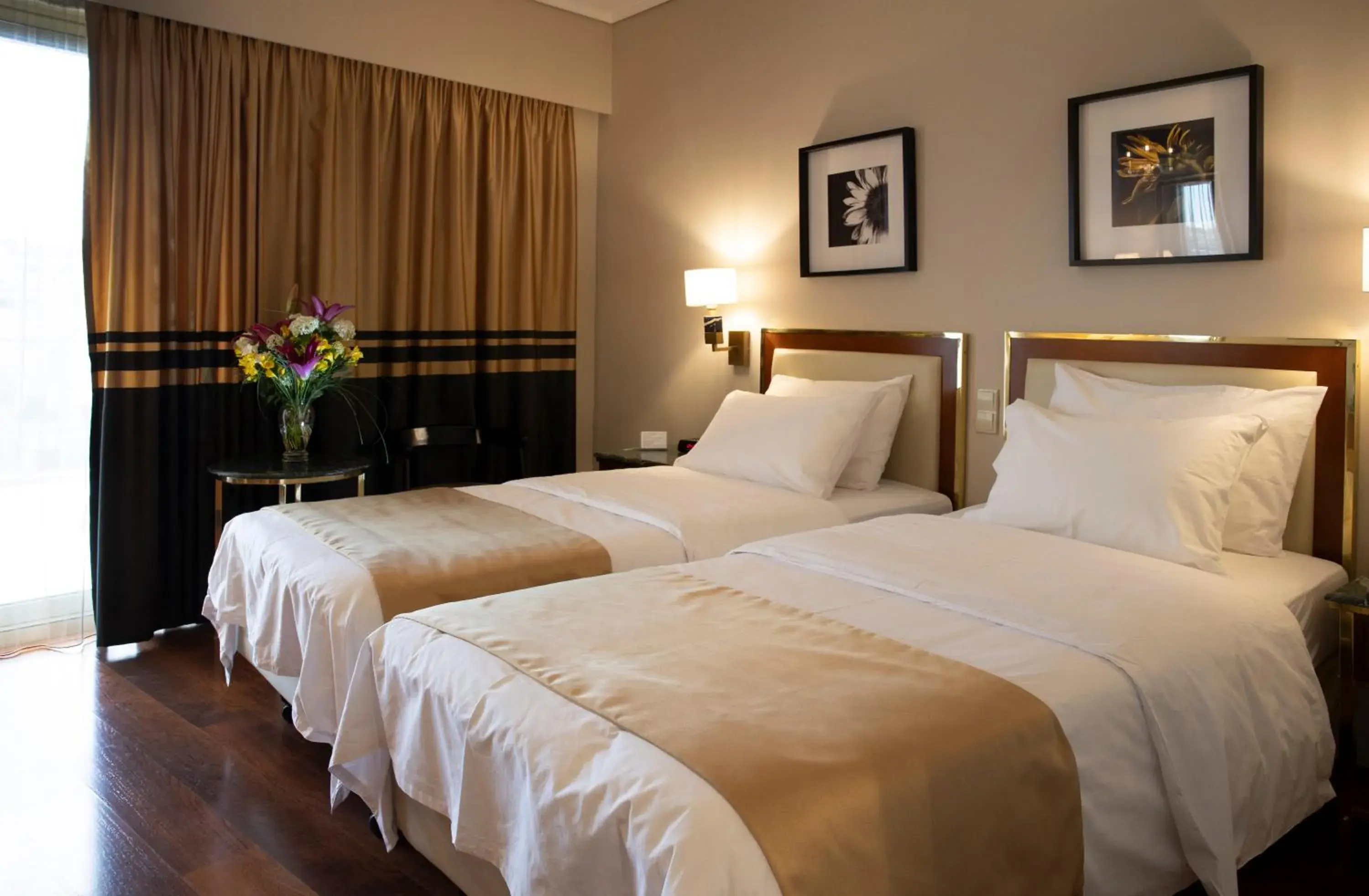Bed in Ilisia Hotel Athens
