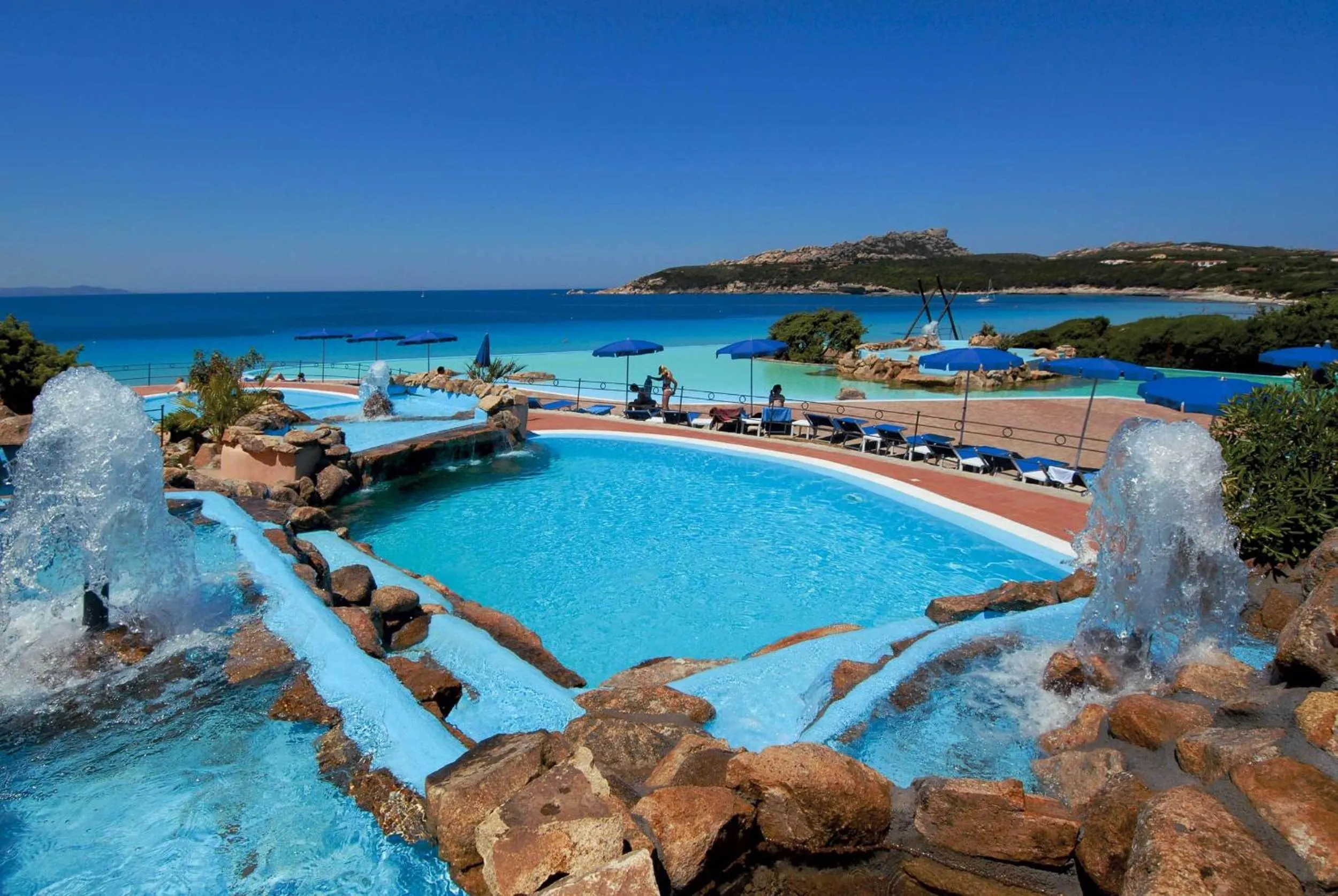 Swimming pool in COLONNA GRAND HOTEL CAPO TESTA, a Colonna Luxury Beach Hotel, Santa Teresa Sardegna