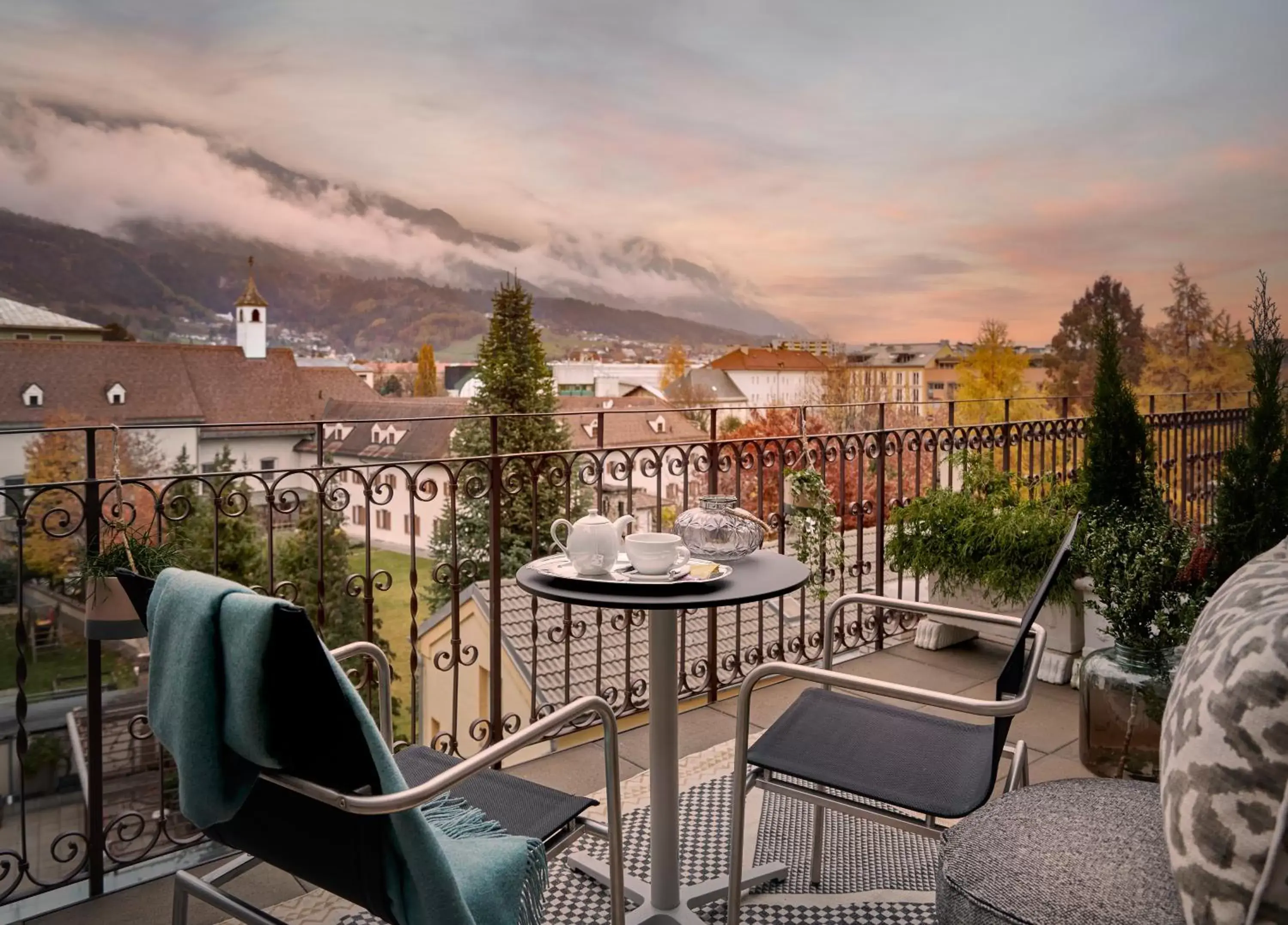 Balcony/Terrace in Hotel Schwarzer Adler Innsbruck