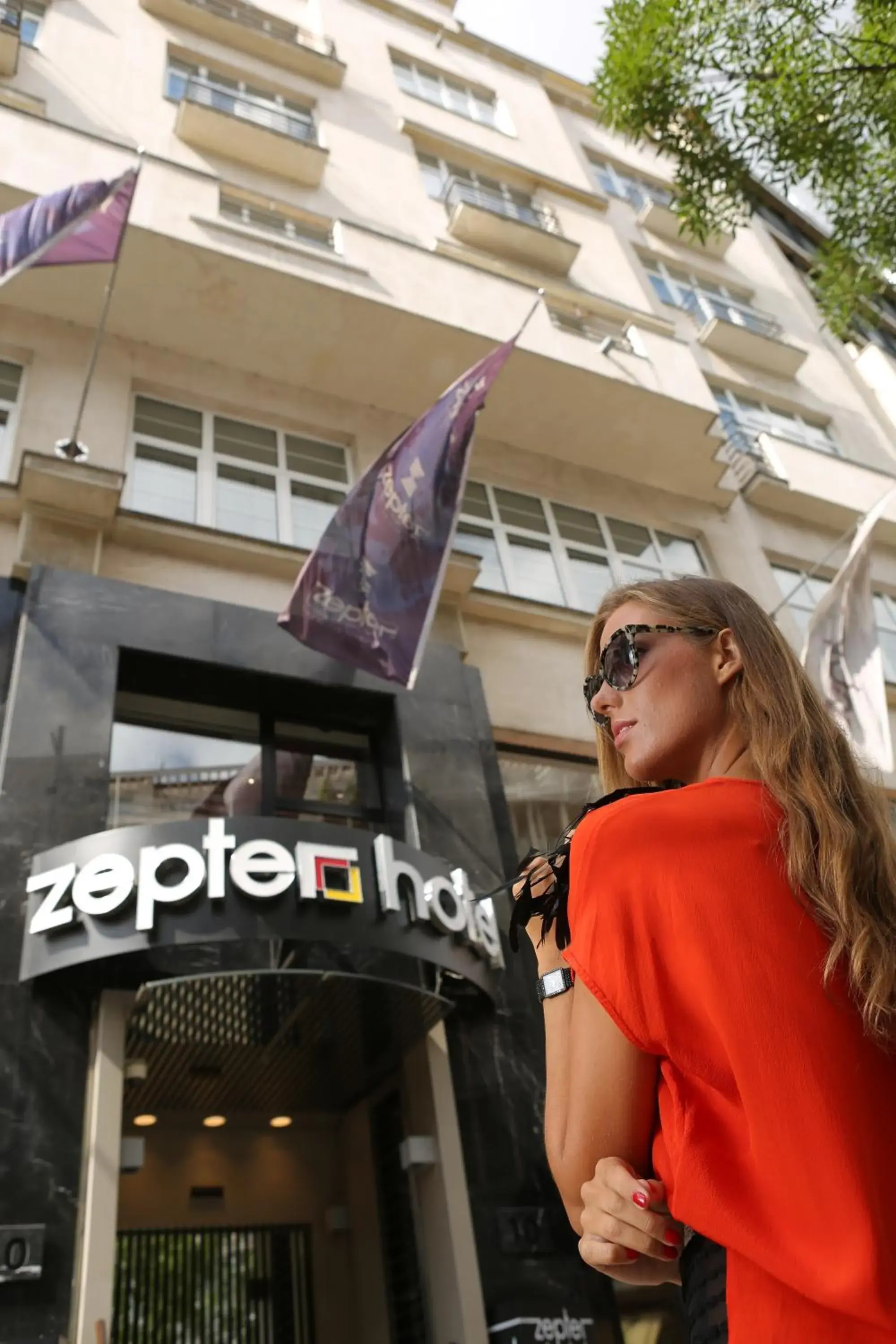 Facade/entrance in Zepter Hotel Belgrade, member of Zepter Hotels Facade/entrance in Zepter Hotel Belgrade, member of Zepter Hotels