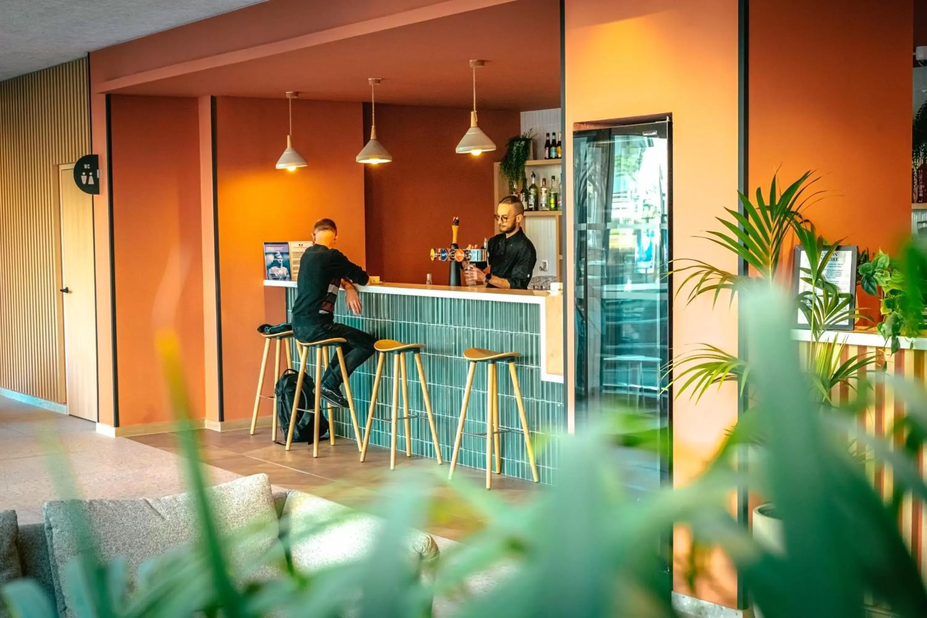 Lounge or bar in Kyriad Marseille Palais Des Congrès – Vélodrome