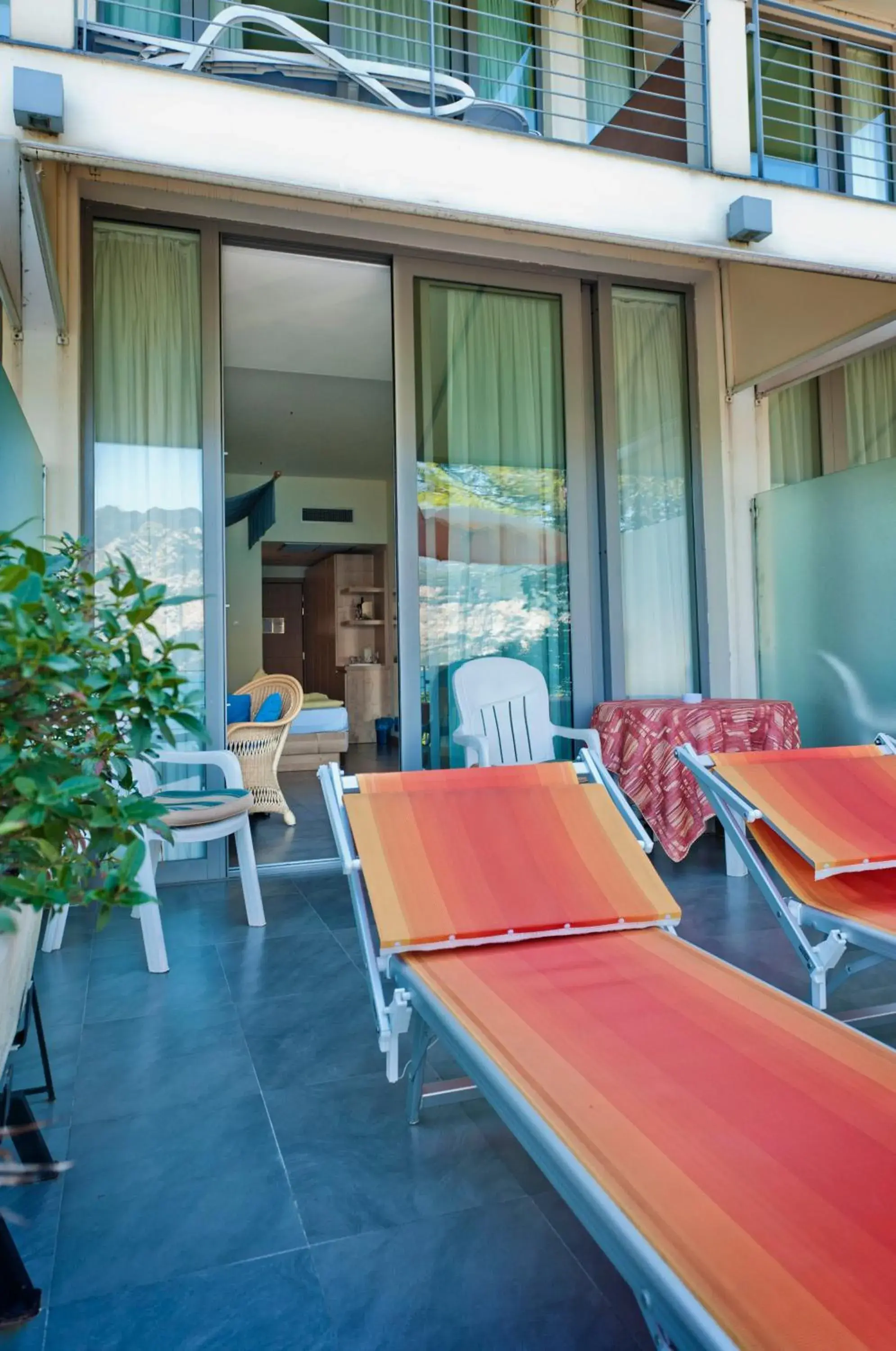 Balcony/Terrace in Beach Hotel Du Lac Malcesine