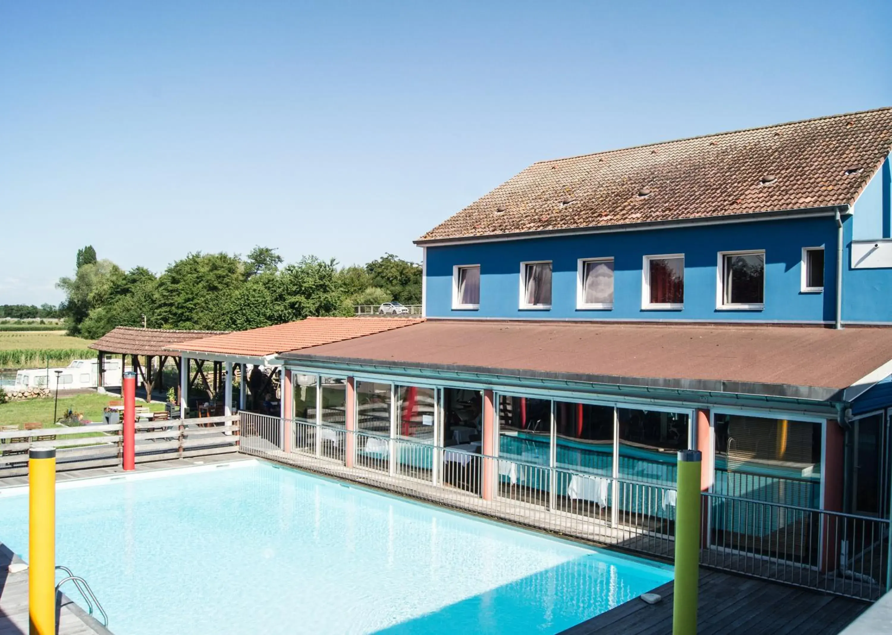 Patio, Swimming Pool in Hotel Argos